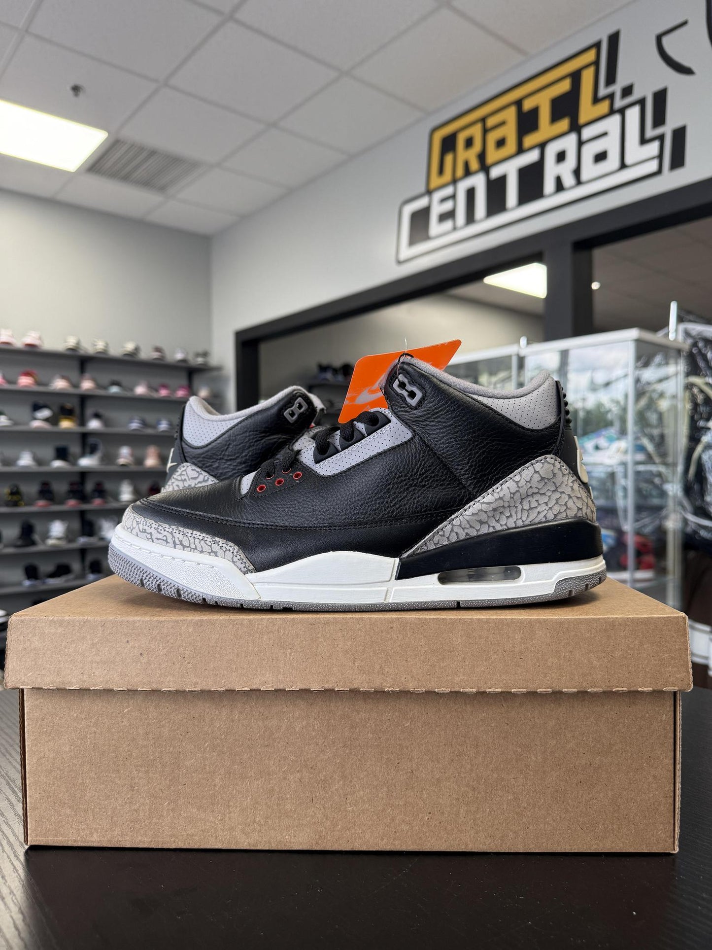 Jordan 3 "Black Cement" Used Size 10.5