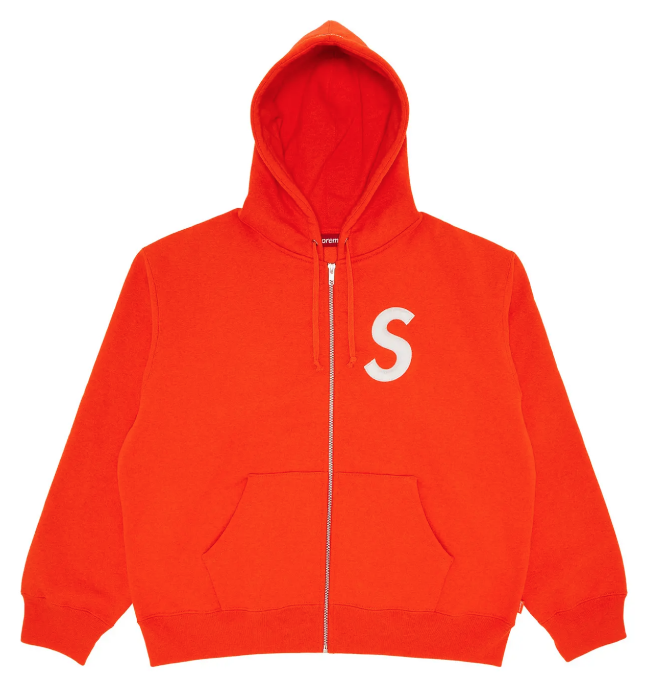 Supreme S Logo Zip Up "Bright Orange"