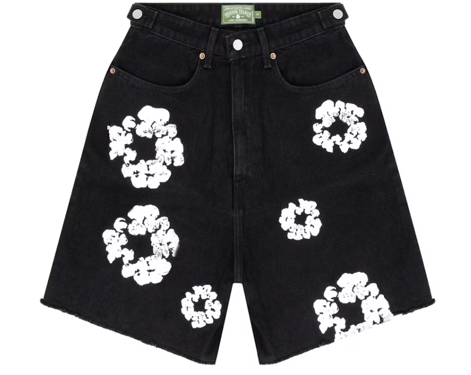 Denim Tears Jean Shorts "Black White"