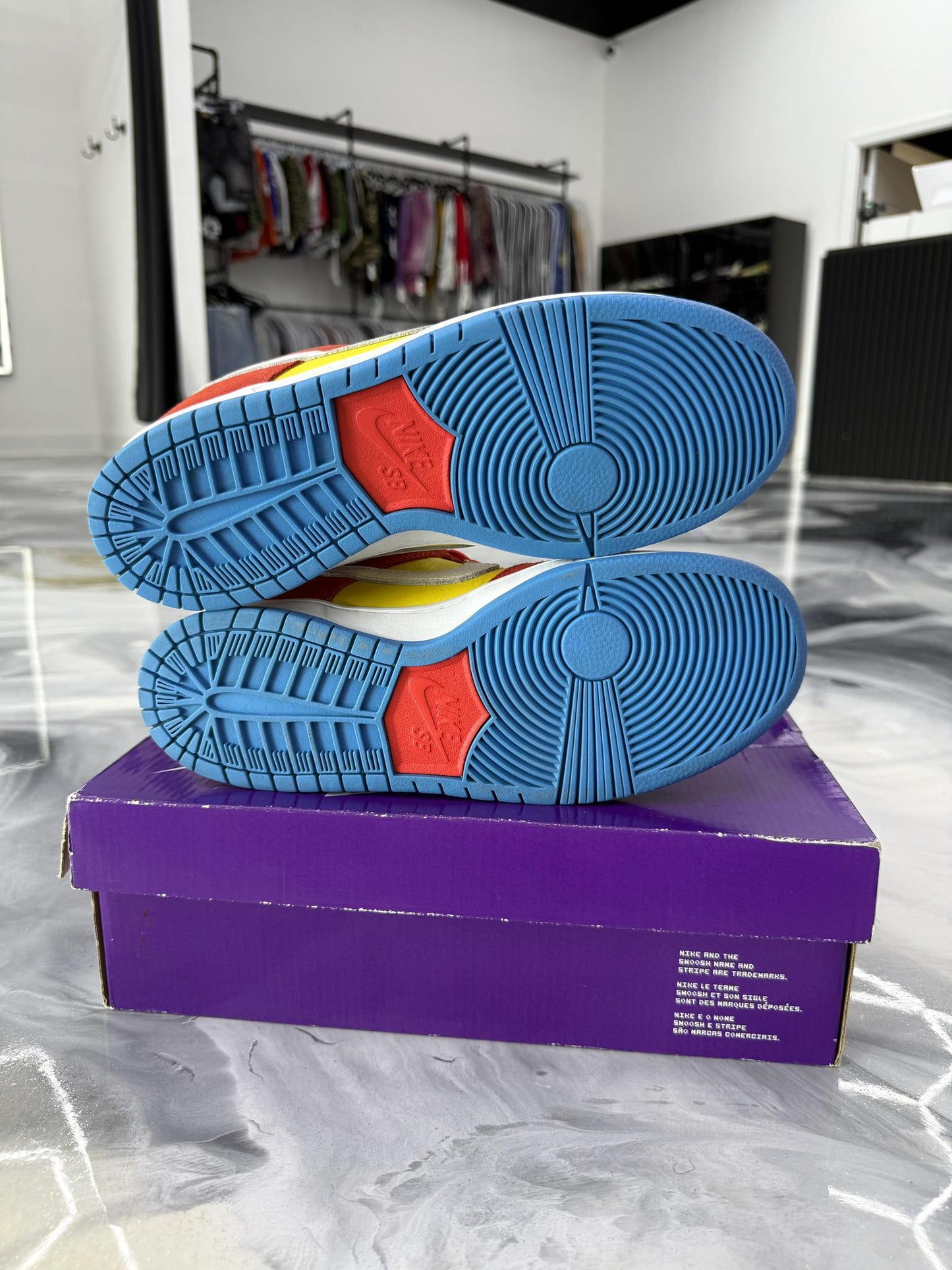 Nike SB Dunk Low "Bart Simpson" Used Size 8.5