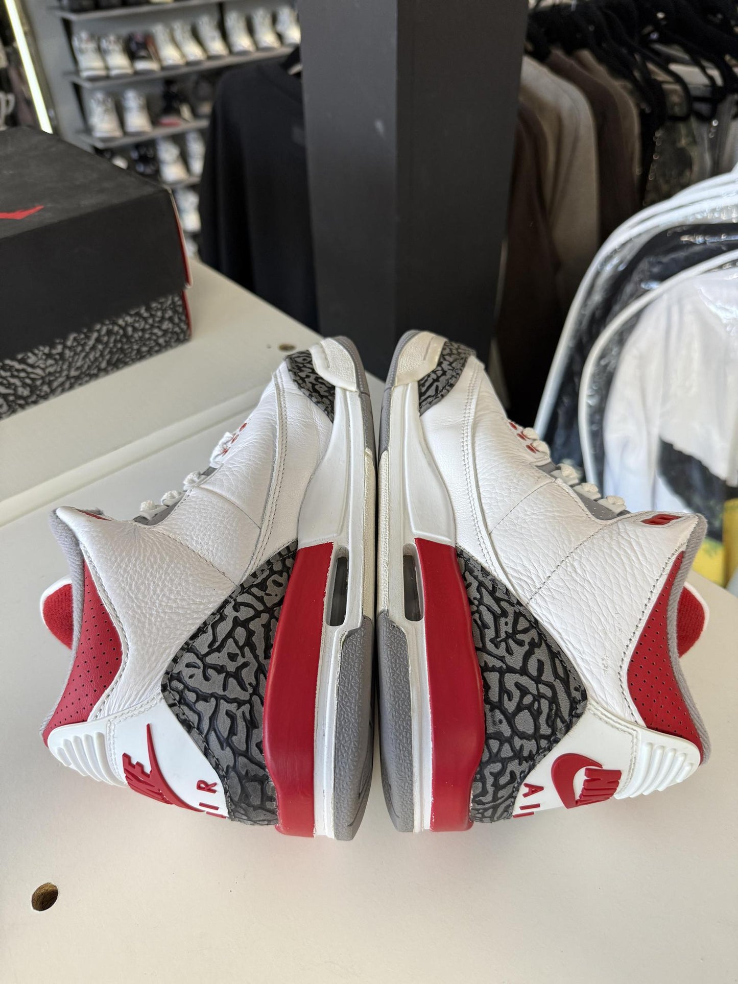 Jordan 3 "Fire Red" Used Size 6.5Y/8W