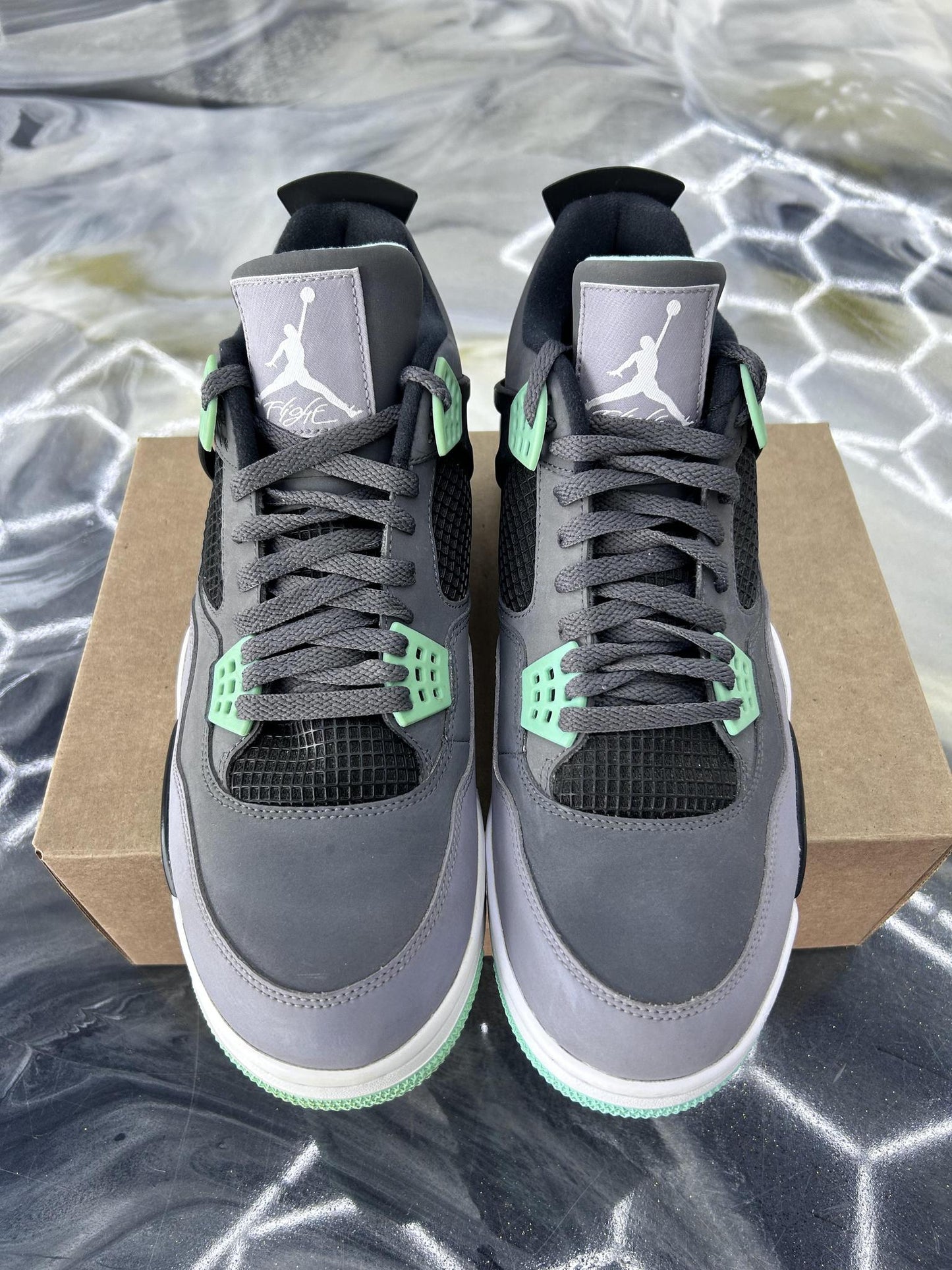 Jordan 4 "Green Glow" Used Size 13
