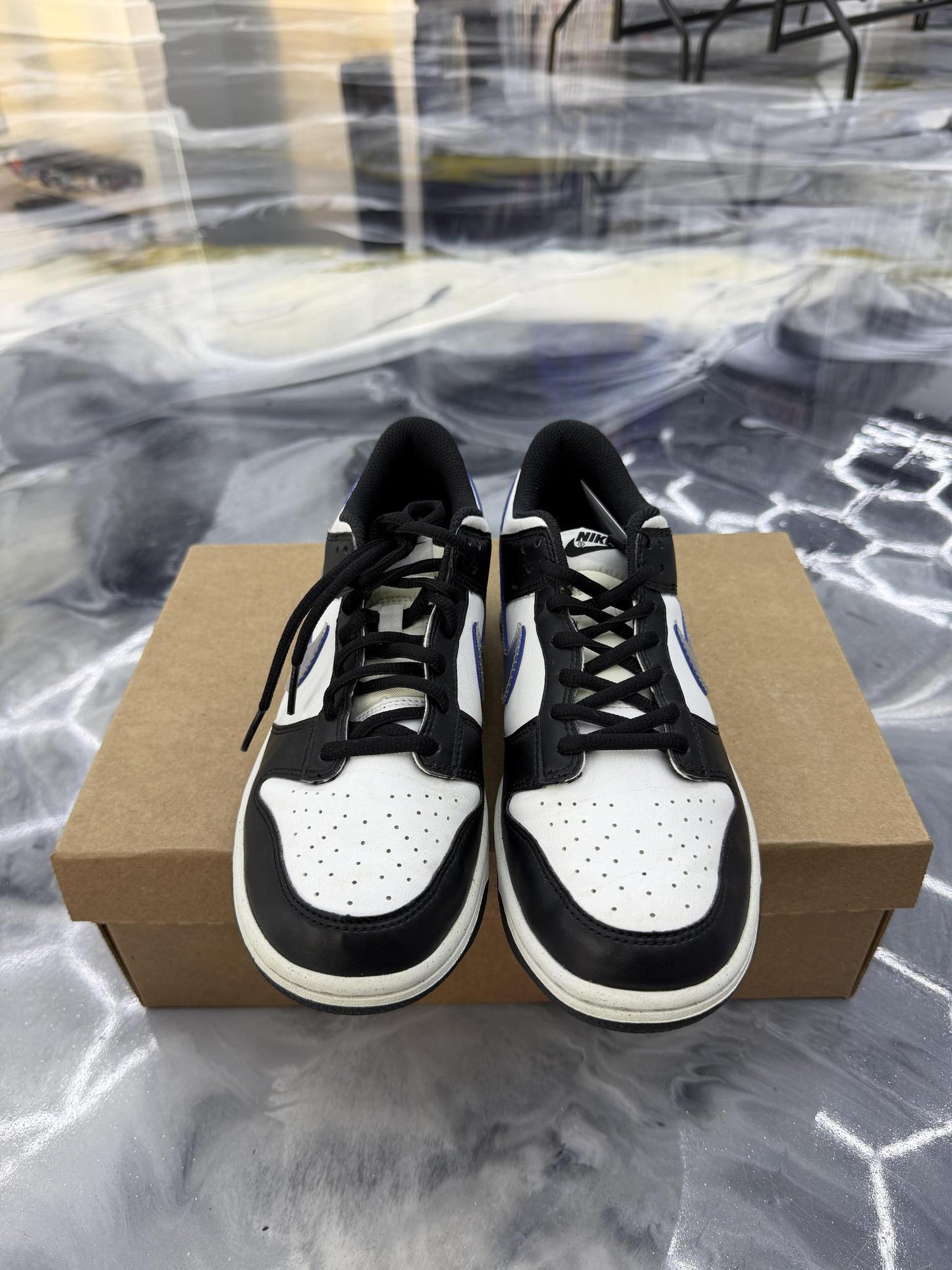 Nike Dunk Low TPU Swoosh Used Size 7Y/8.5W
