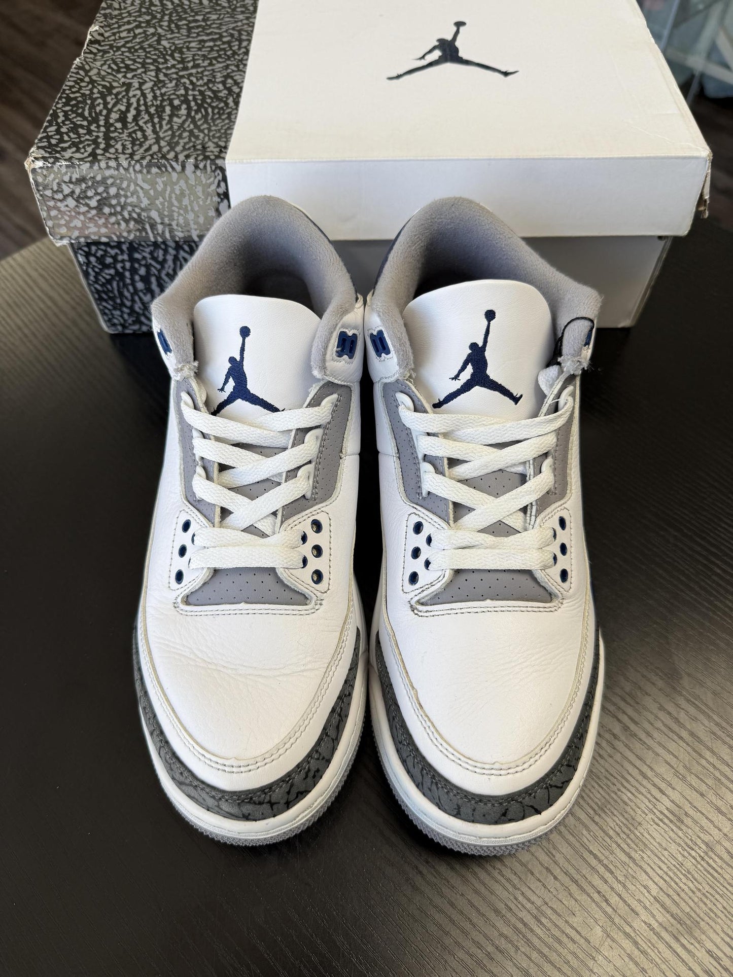 Jordan 3 "Midnight Navy" Used Size 8.5