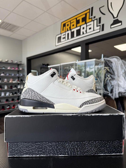 Jordan 3 "White Cement Reimagined" Used Size 10