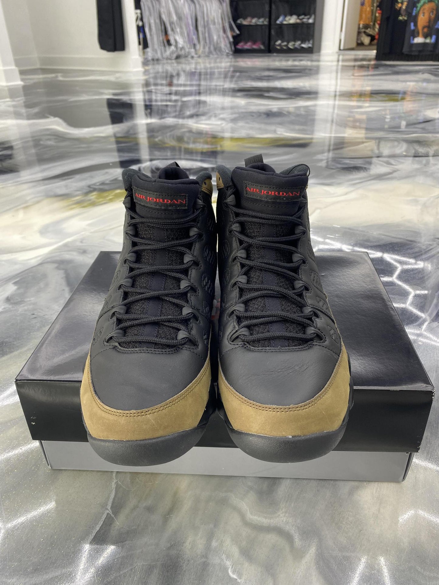 Jordan 9 "Olive" Used Size 12