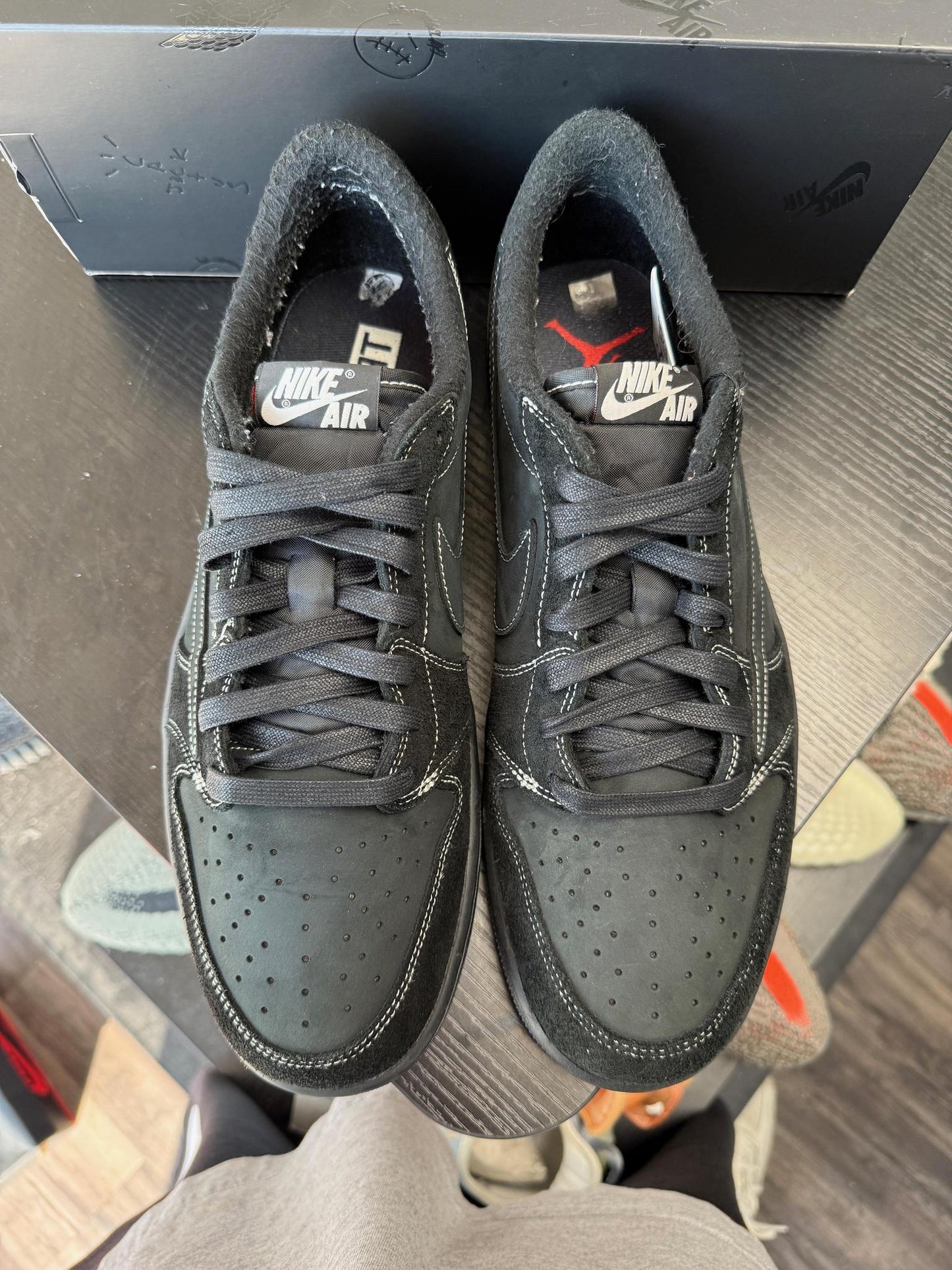 Jordan 1 x Travis Scott "Black Phantom" Used Size 13