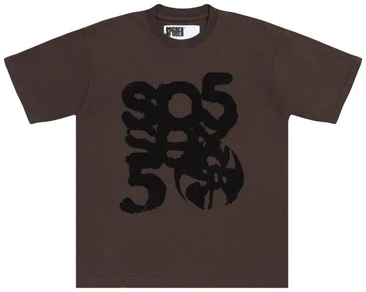 Sp5der Sp5 Tee "Brown Black"