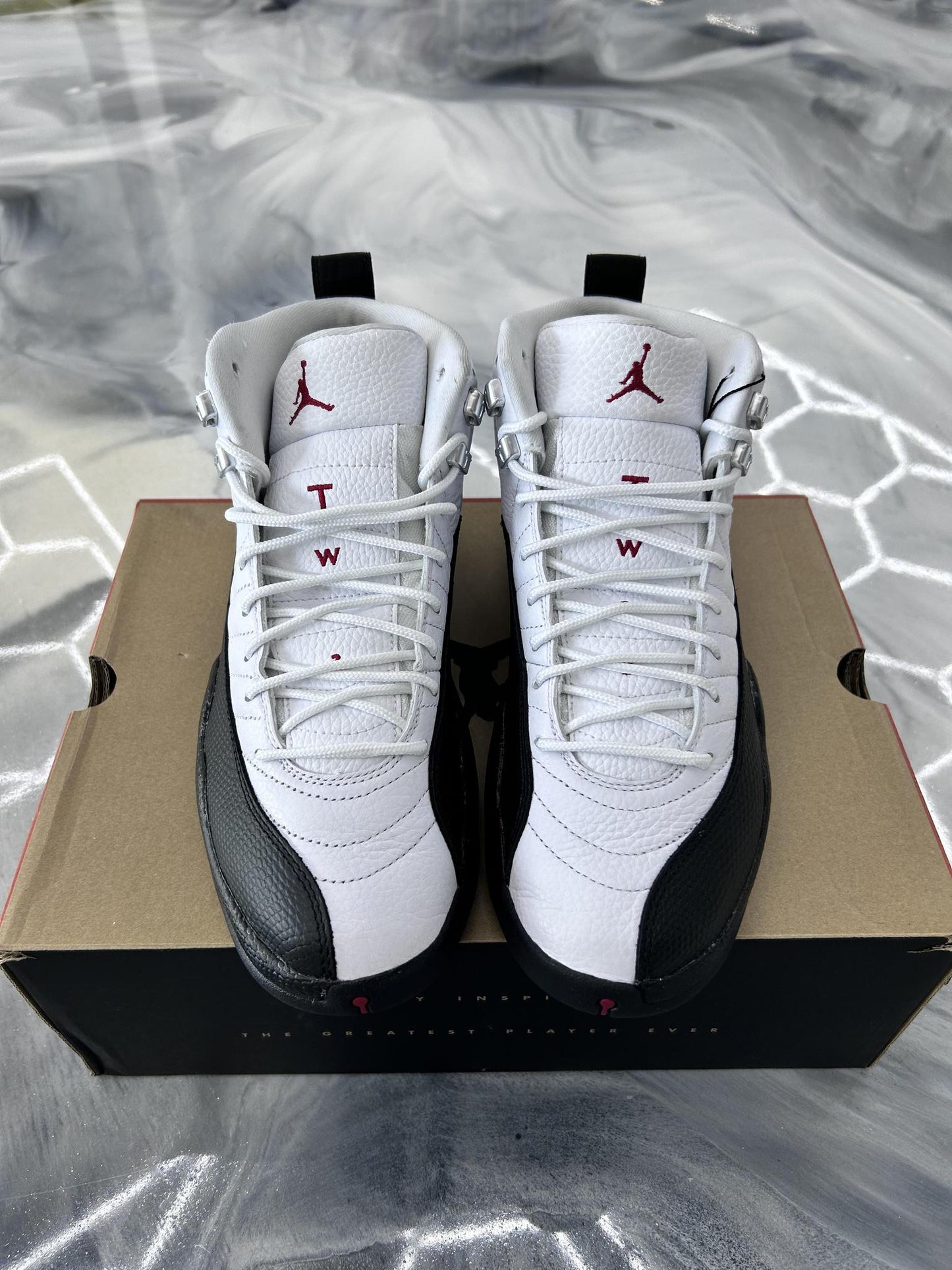 Jordan 12 "Red Taxi" Used Size 9