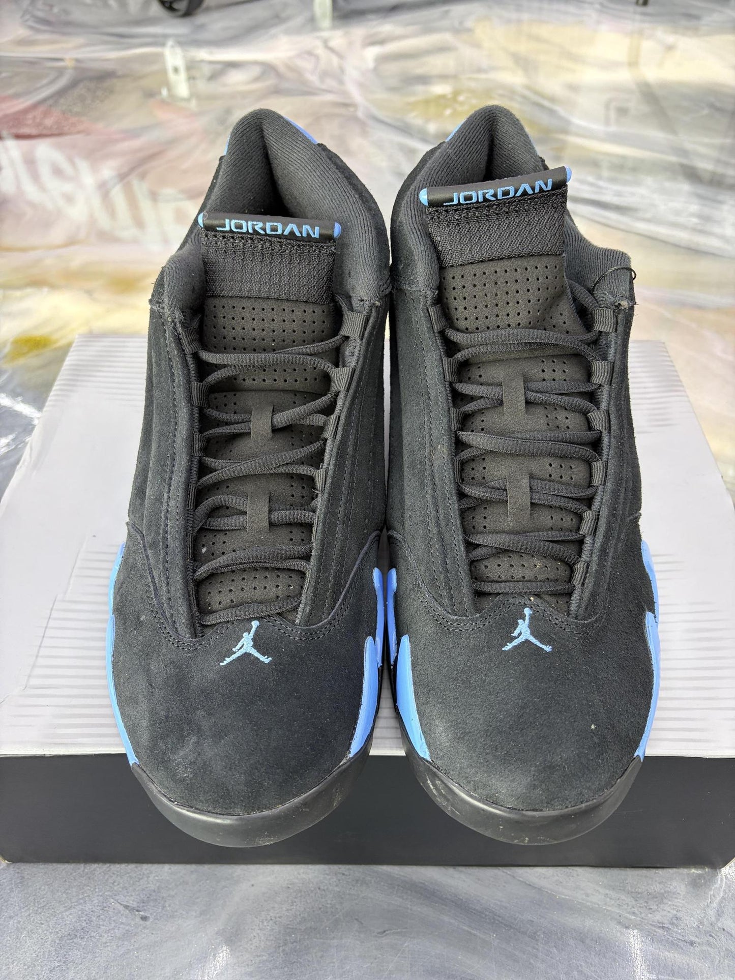 Jordan 14 "University Blue" Used Size 14