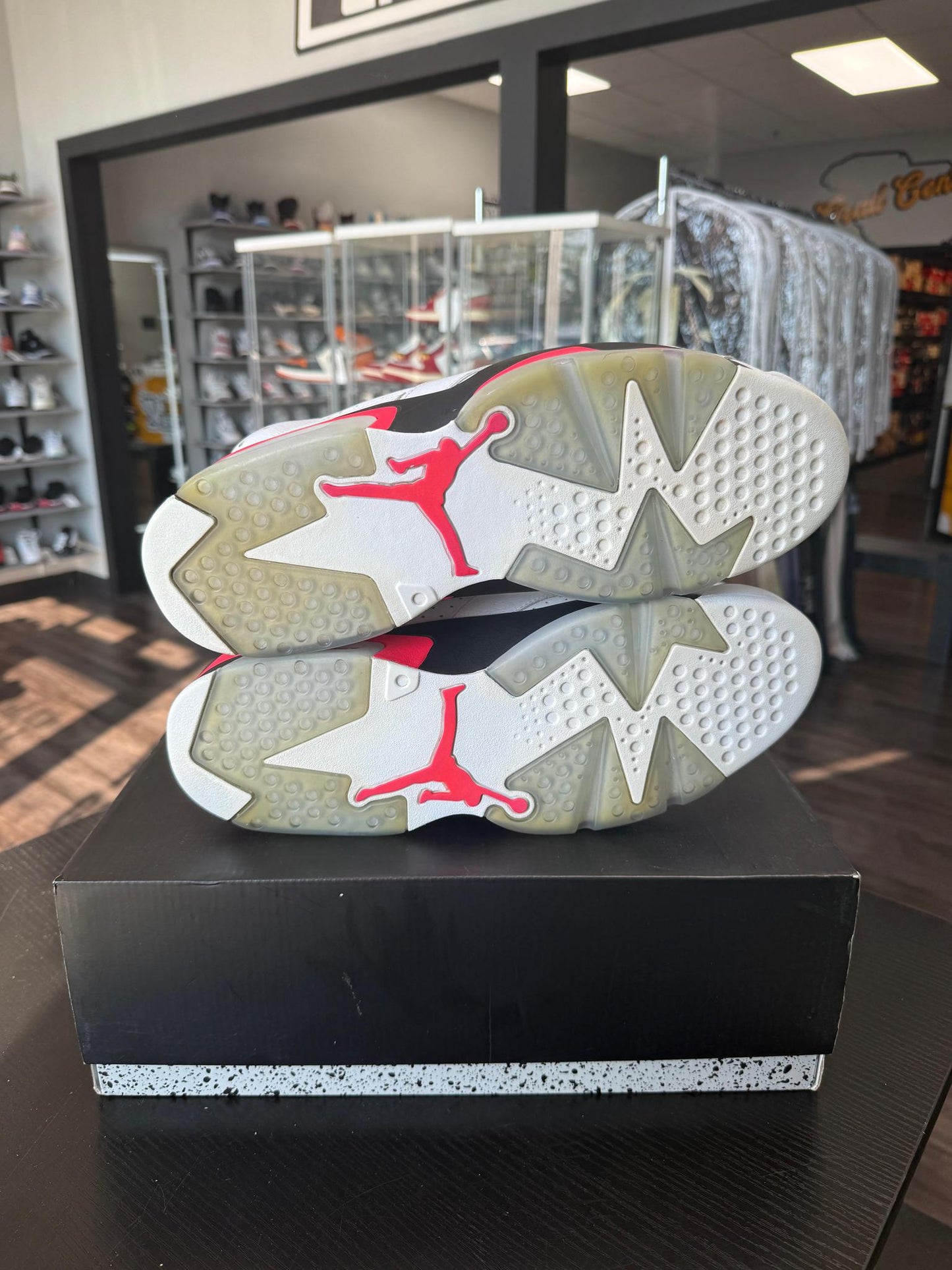 Jordan 6 Low "Infrared White" Used Size 13