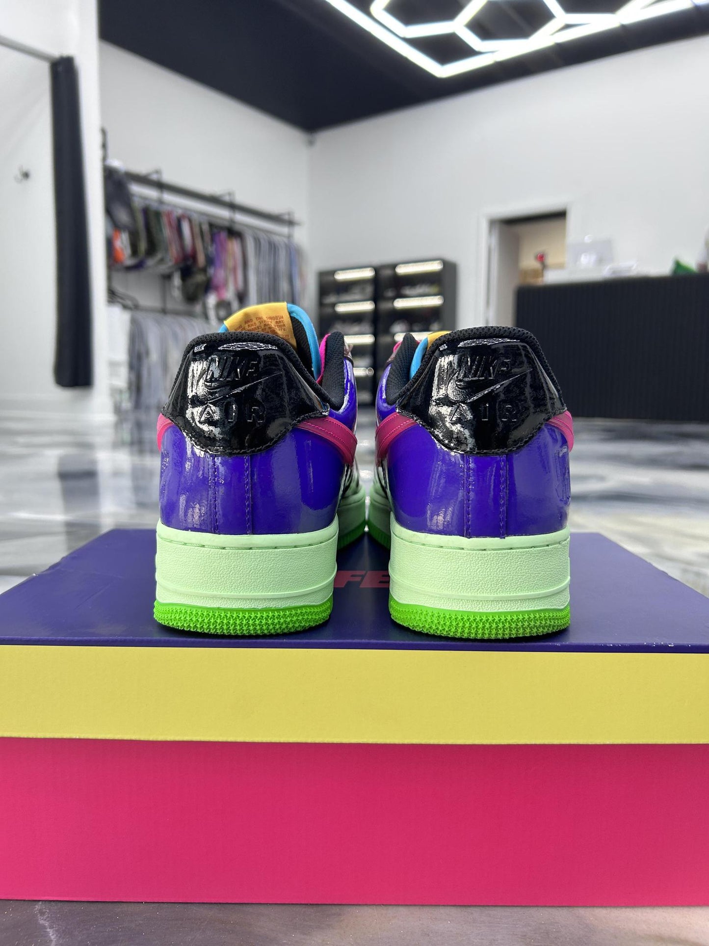 Nike Air Force 1 Low x UNDFTD "Multi-Patent" Used Size 13