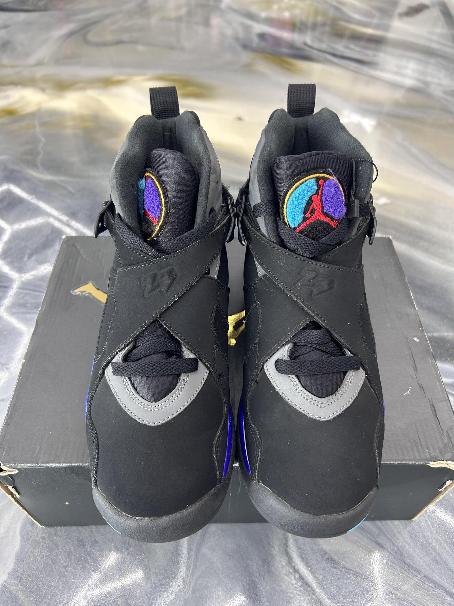 Jordan 8 Aqua Used Size 5.5Y/7W