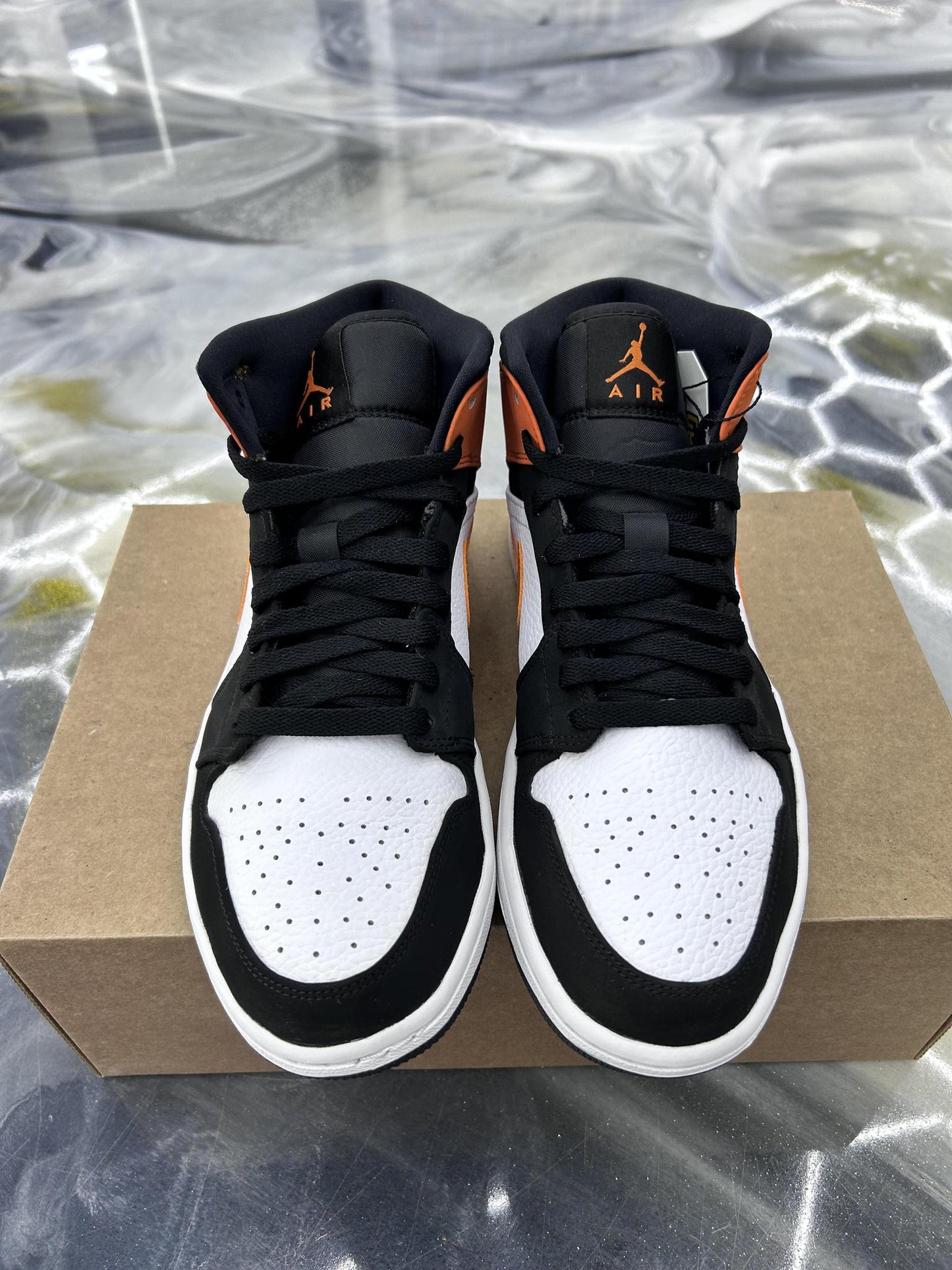 Jordan 1 Mid "Shattered Backboard" Used Size 8.5