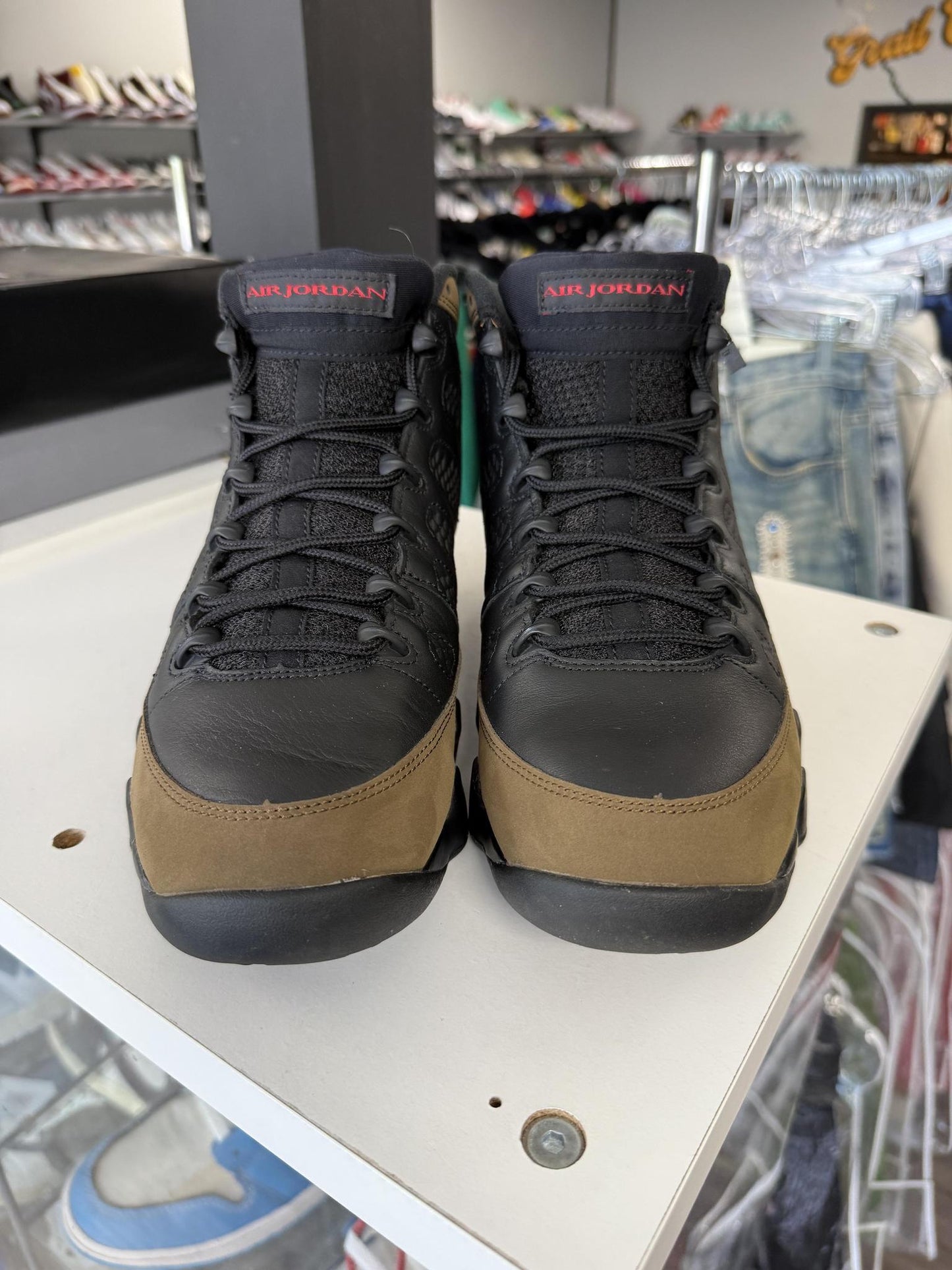 Jordan 9 "Olive" Used Size 10