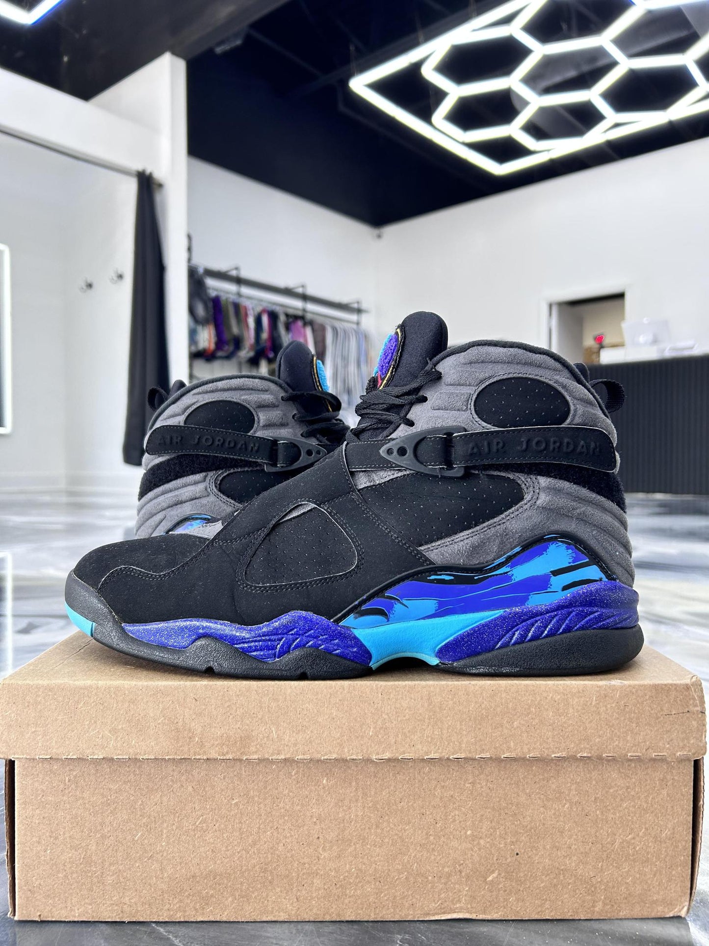 Jordan 8 "Aqua" Used Size 14