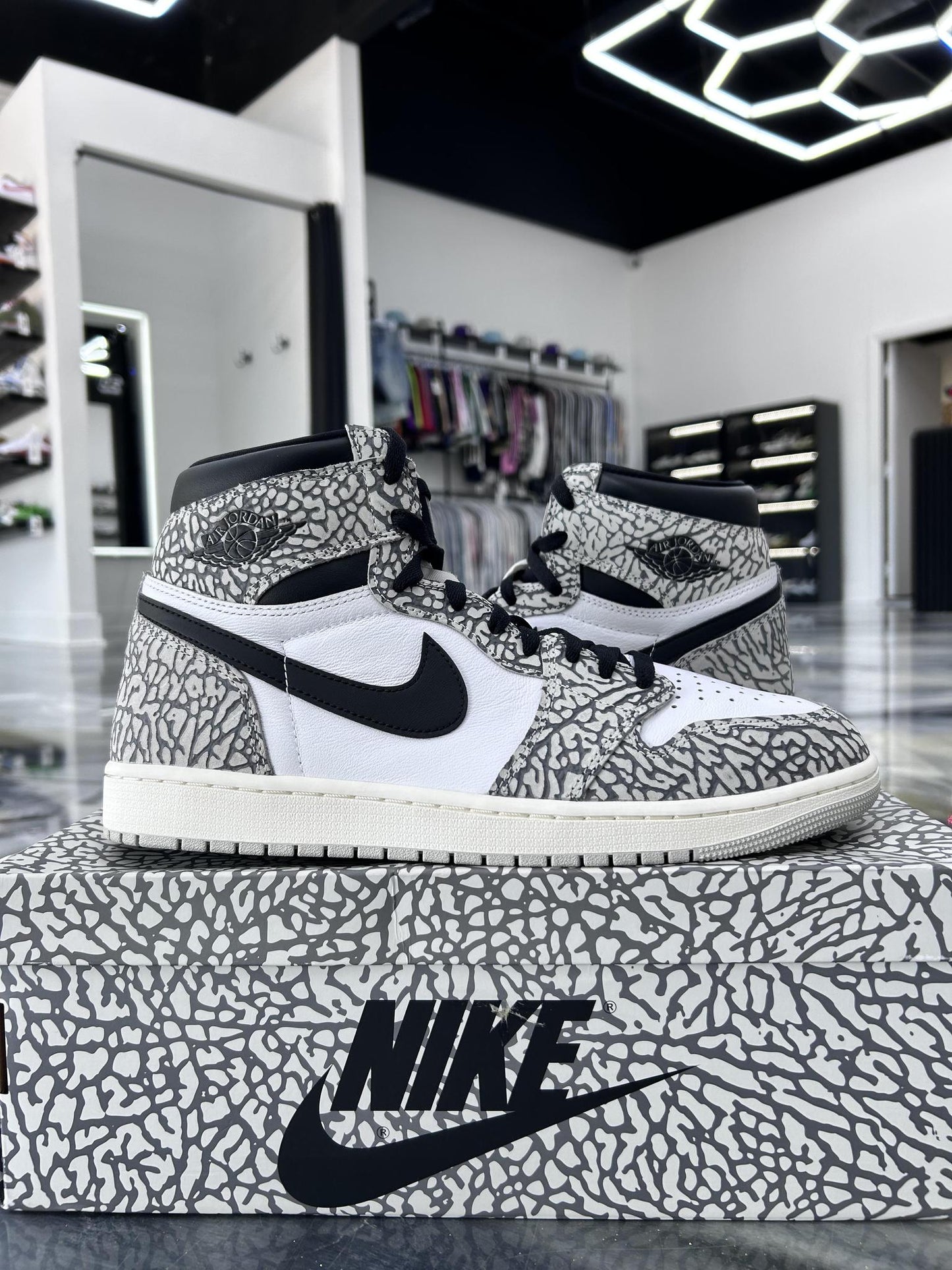 Jordan 1 "White Cement" Used Size 12