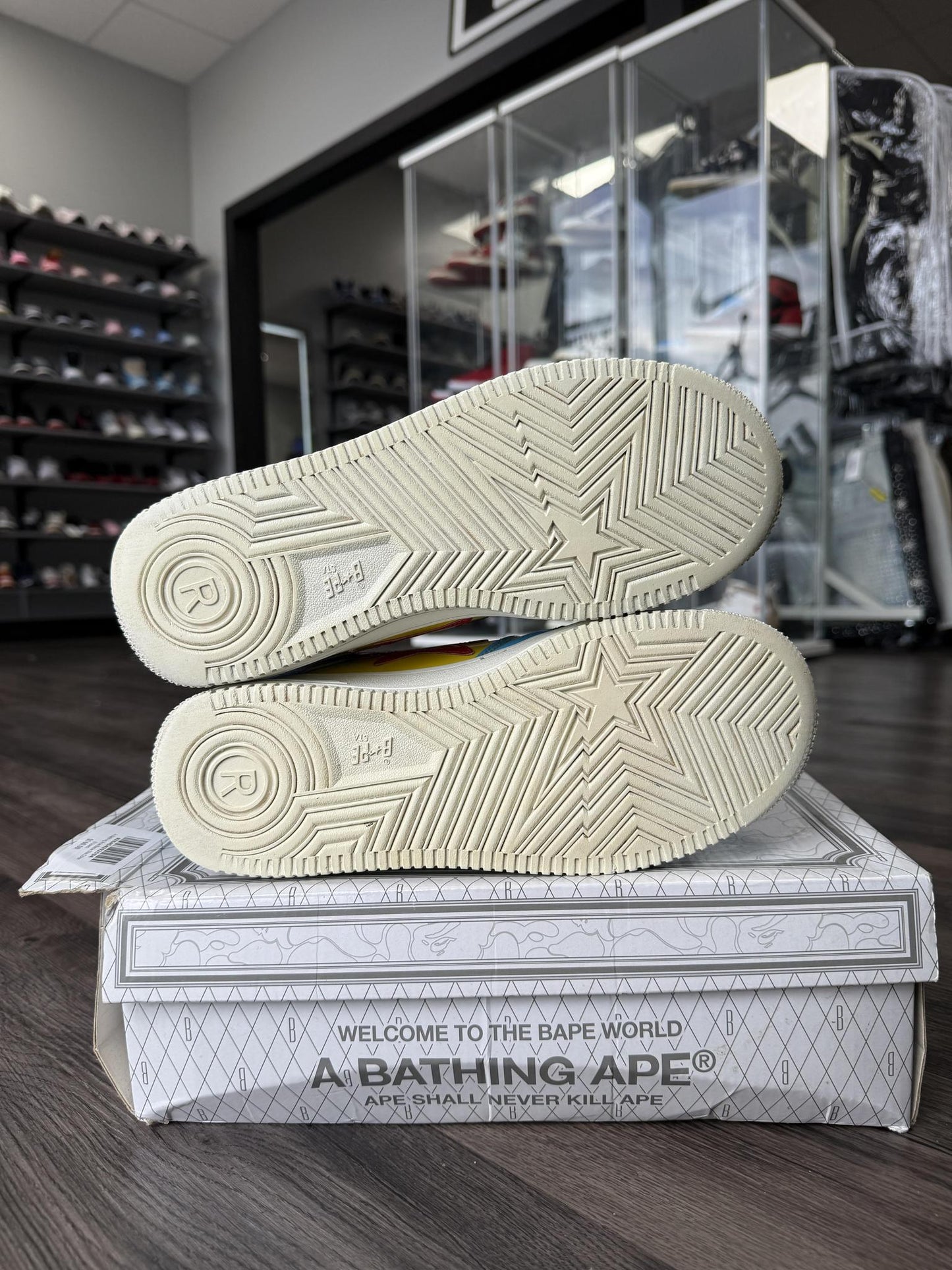 A Bathing Ape Bape Sta Color Block Used Size 8