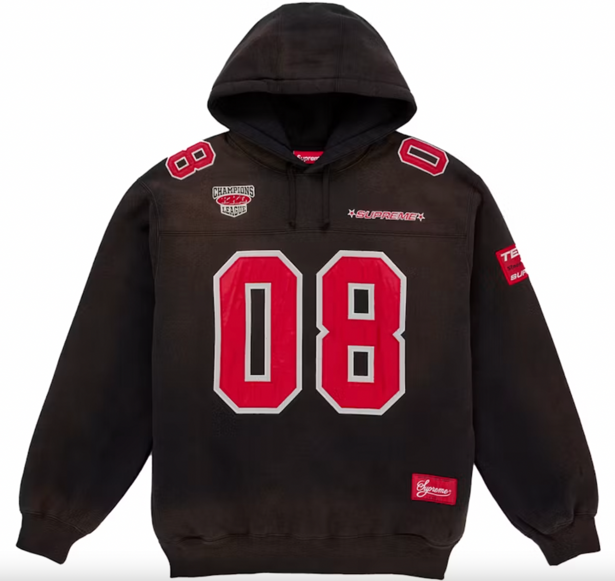 Supreme Football Hoodie "Black"