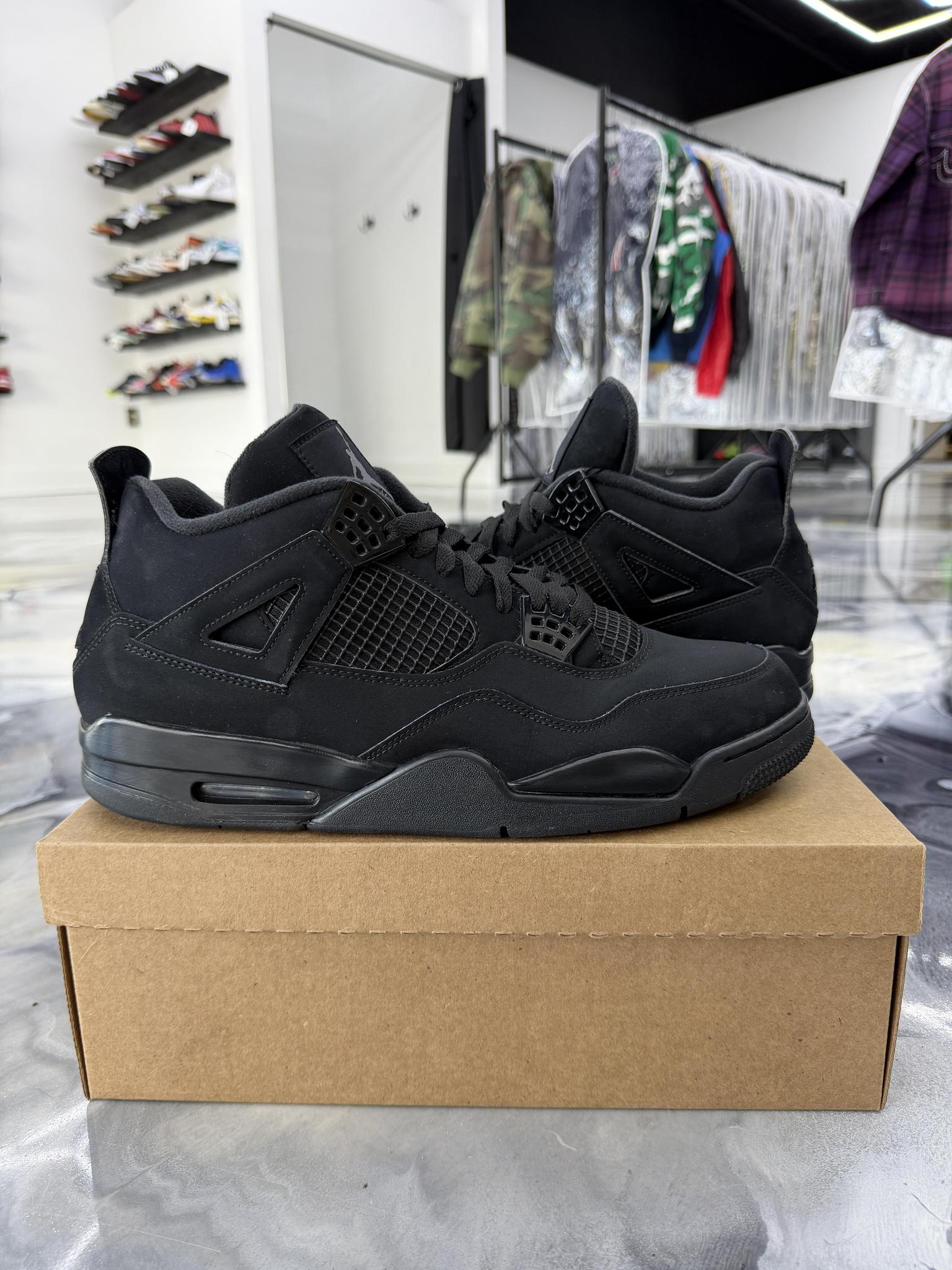 jordan 4 black cat size 14