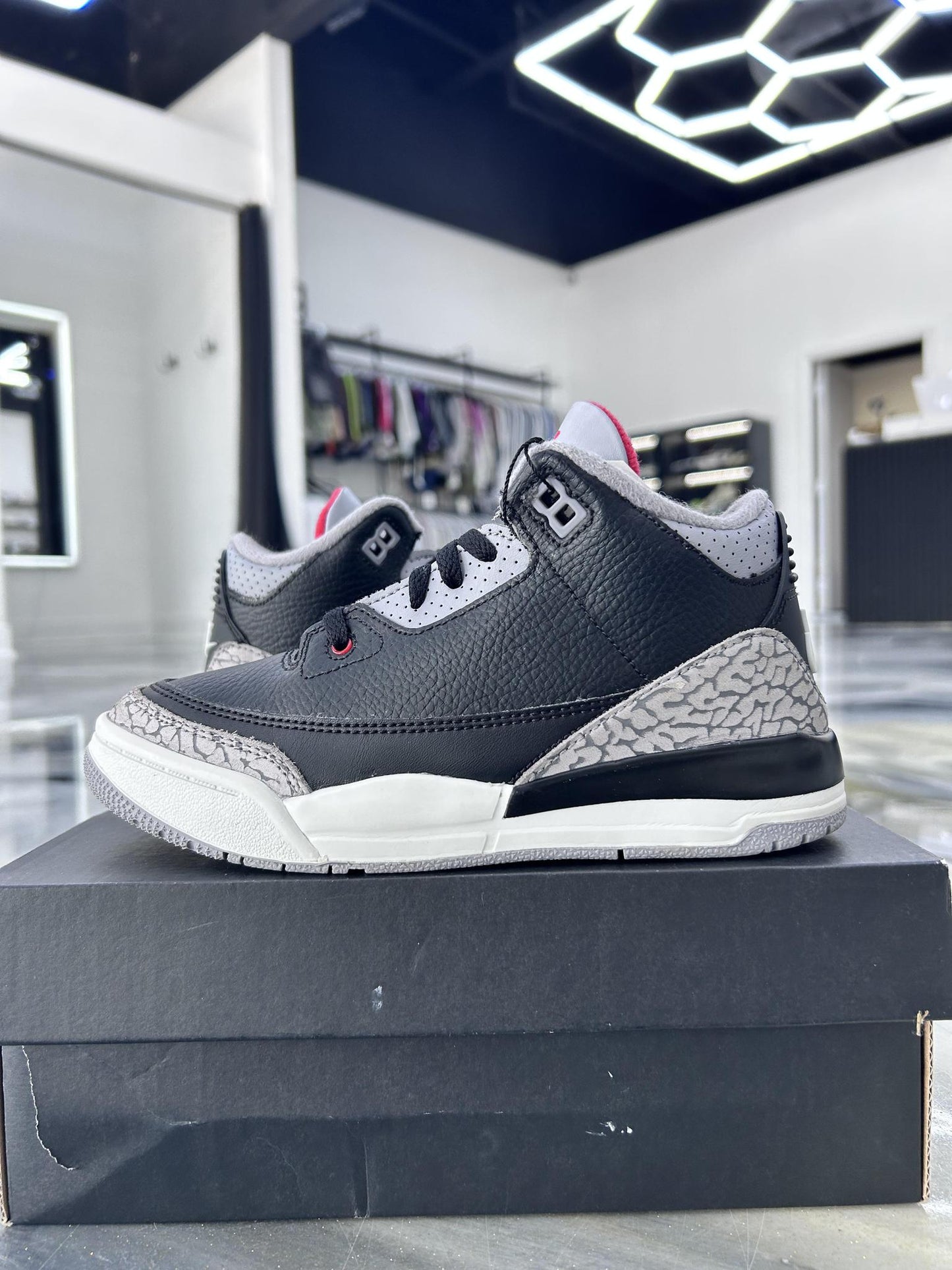 Jordan 3 "Black Cement" Used Size 3Y