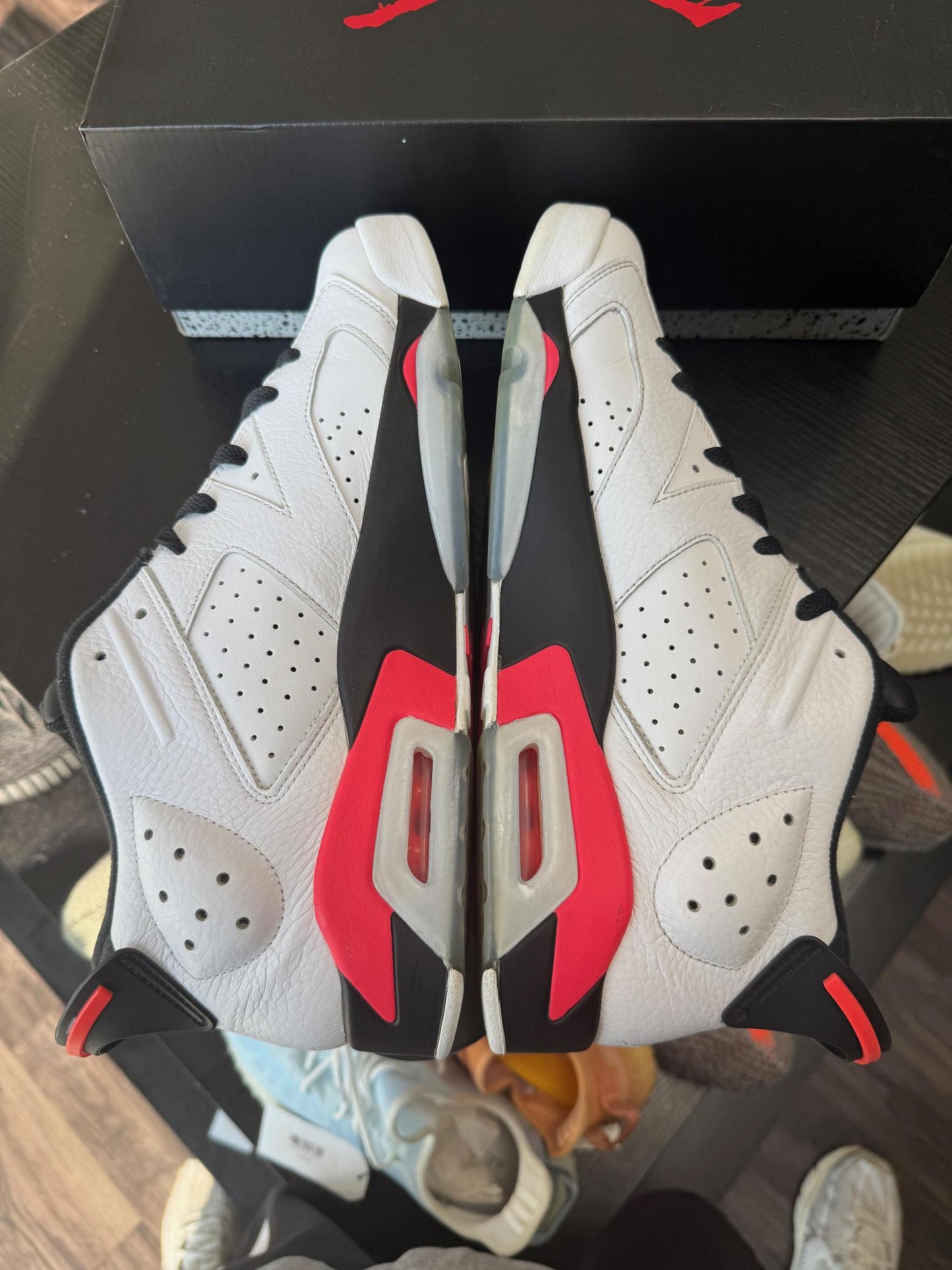 Jordan 6 Low "Infrared White" Used Size 13