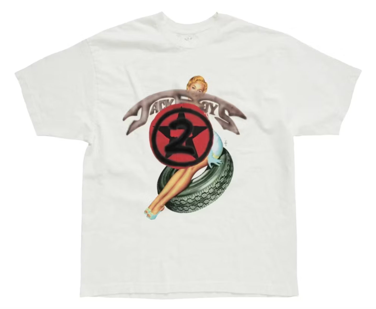 Travis Scott Jackboys Tee "C1 White/Red"