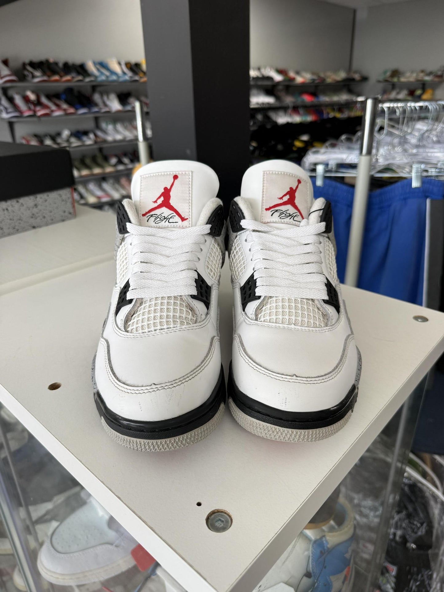 Jordan 4 "White Cement" Used Size 8