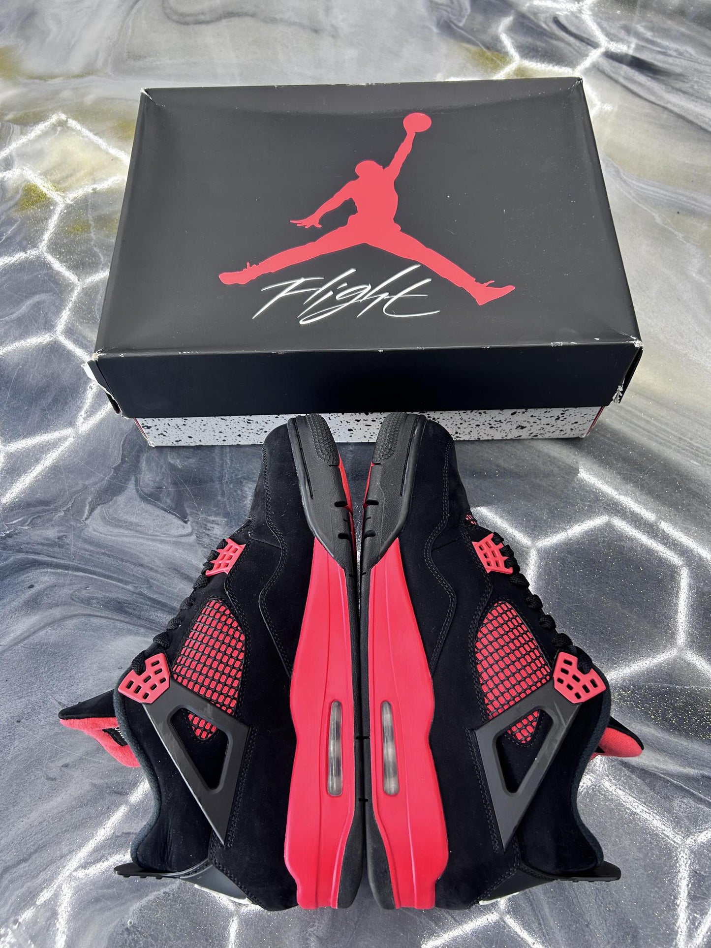 Jordan 4 "Red Thunder" Used Size 12
