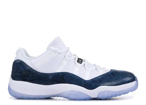 Jordan 11 Low "Navy Snakeskin"