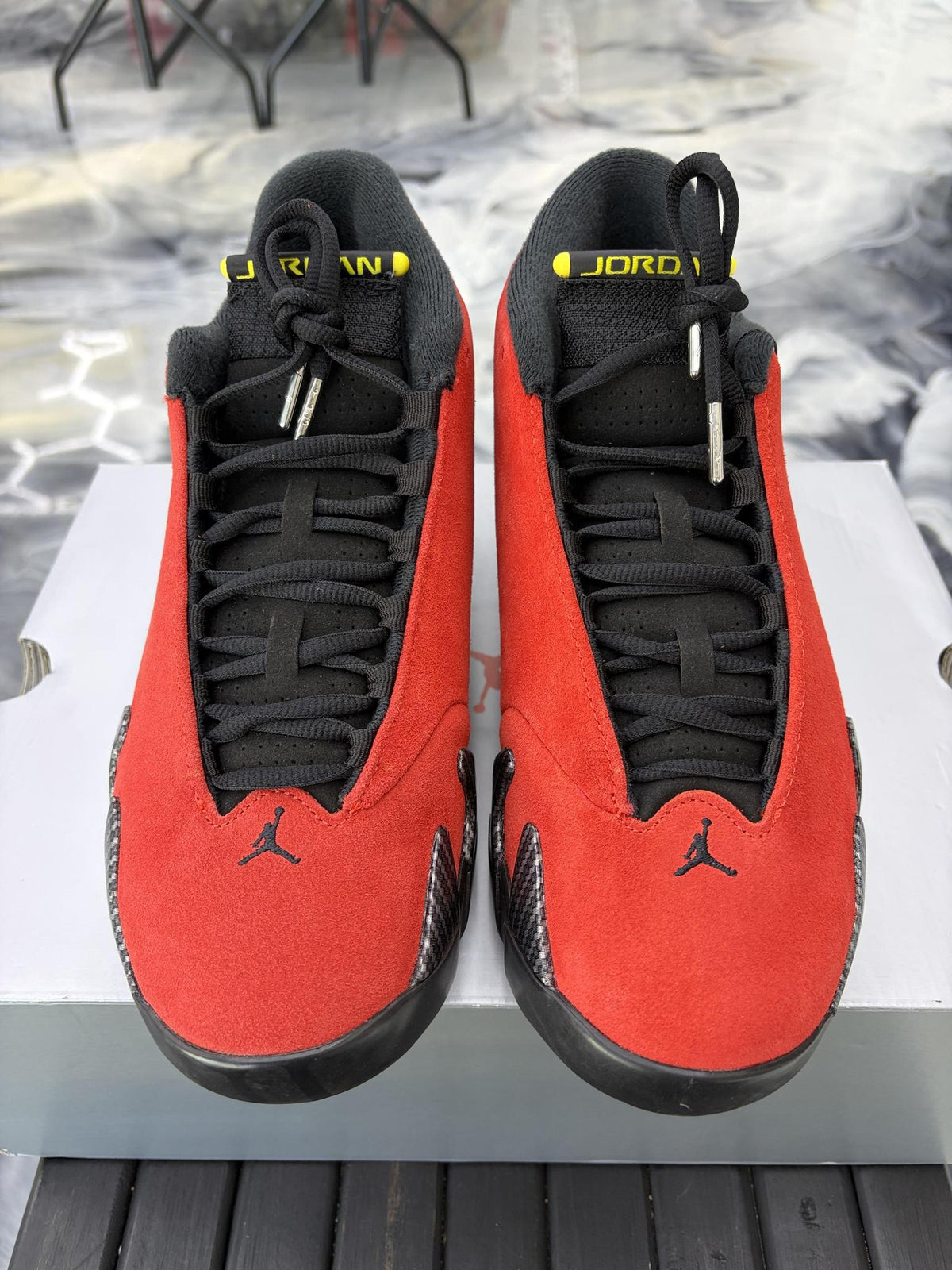 Jordan 14 "Ferrari" Used Size 9