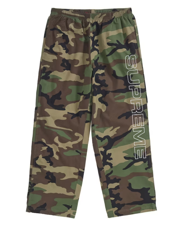 Supreme Embroidered Ripstop Track Pant "Camo"