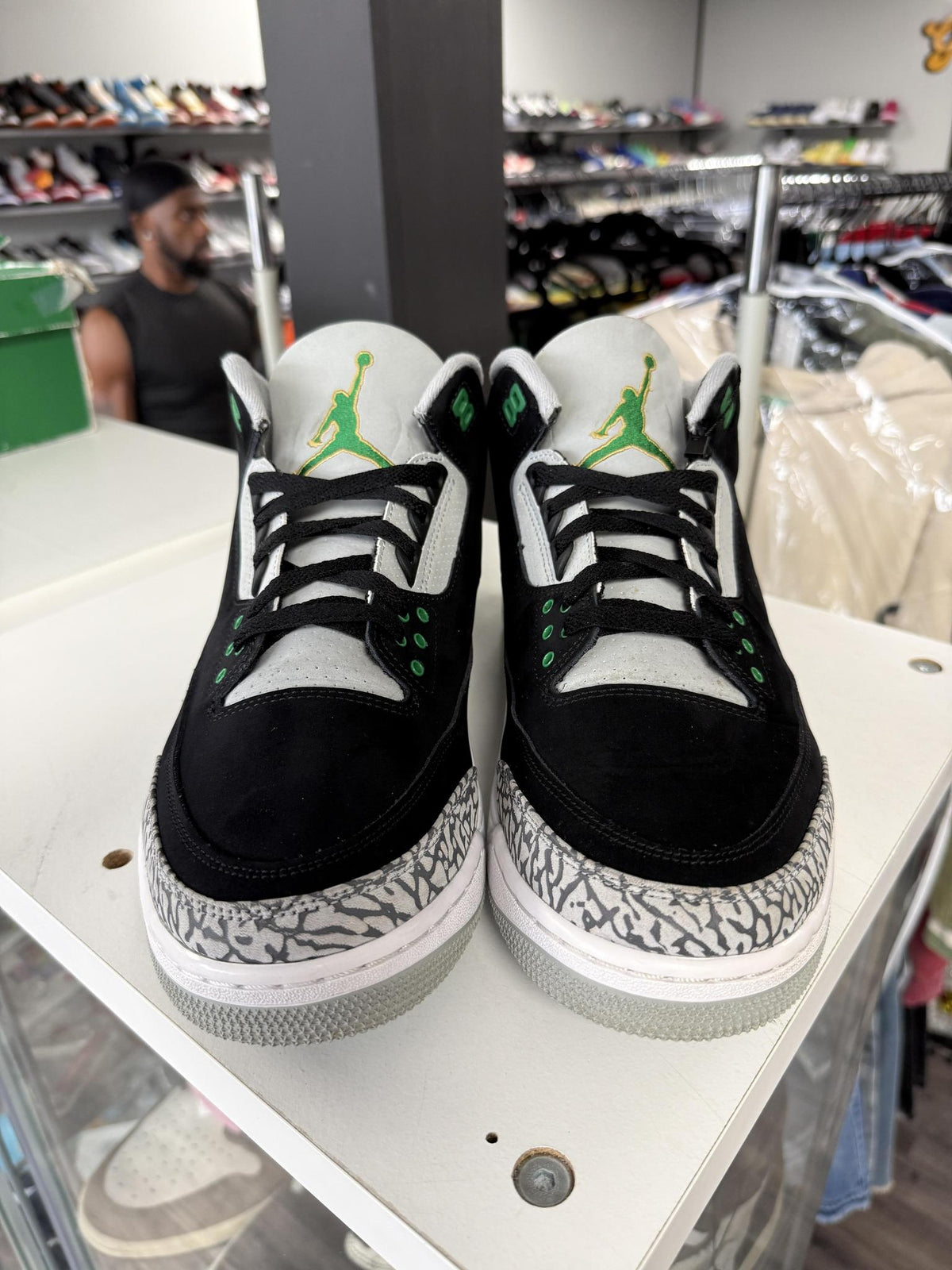 Jordan 3 "Pine Green" Used Size 13