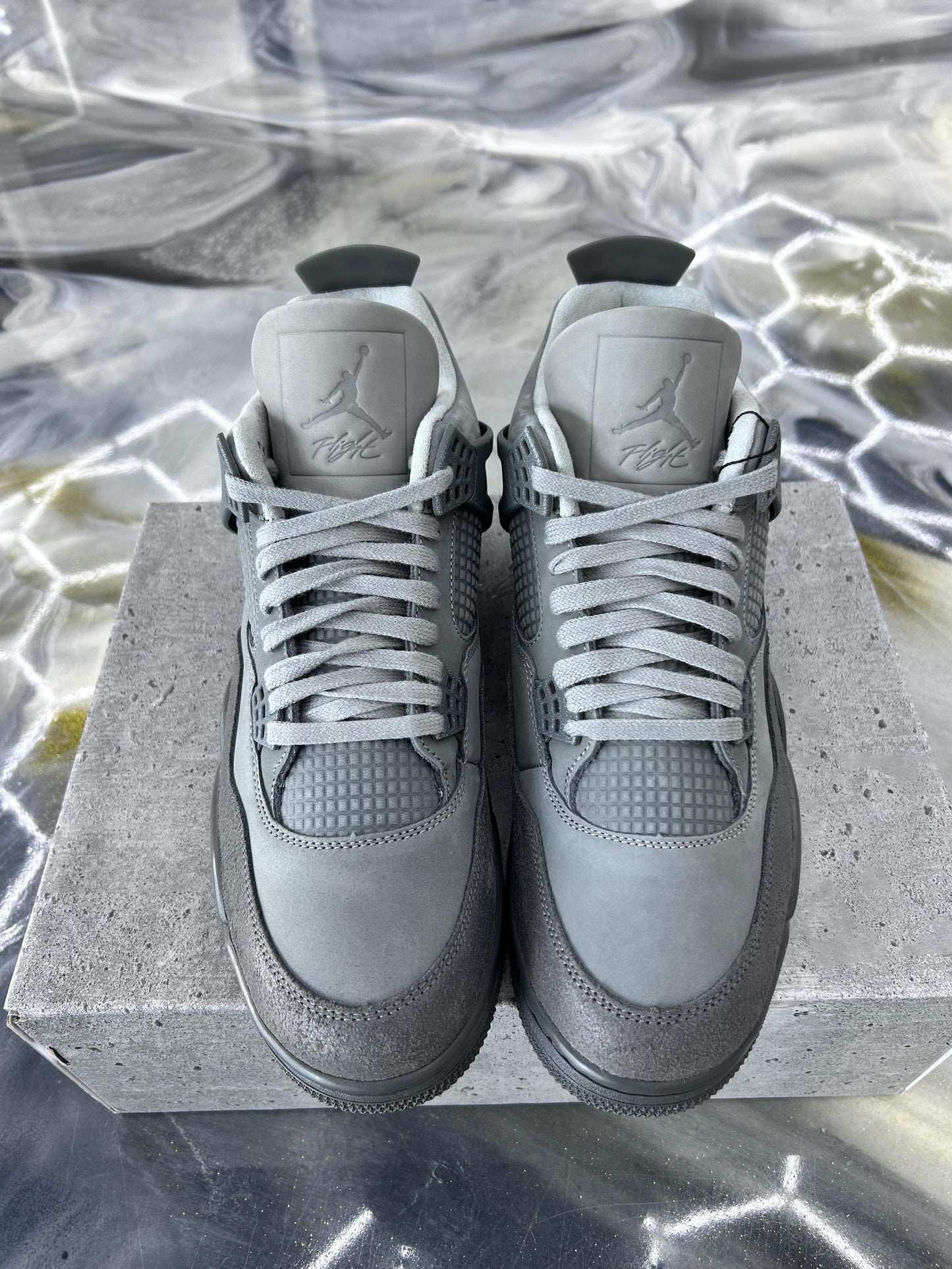 Jordan 4 "Wet Cement" Used Size 12