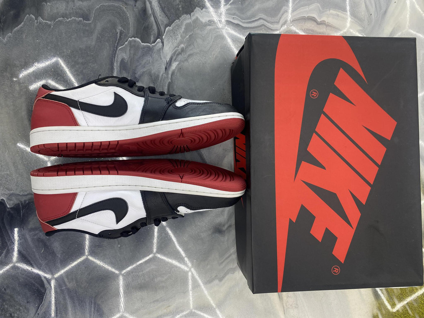 Jordan 1 Low "Black Toe" Used Size 11
