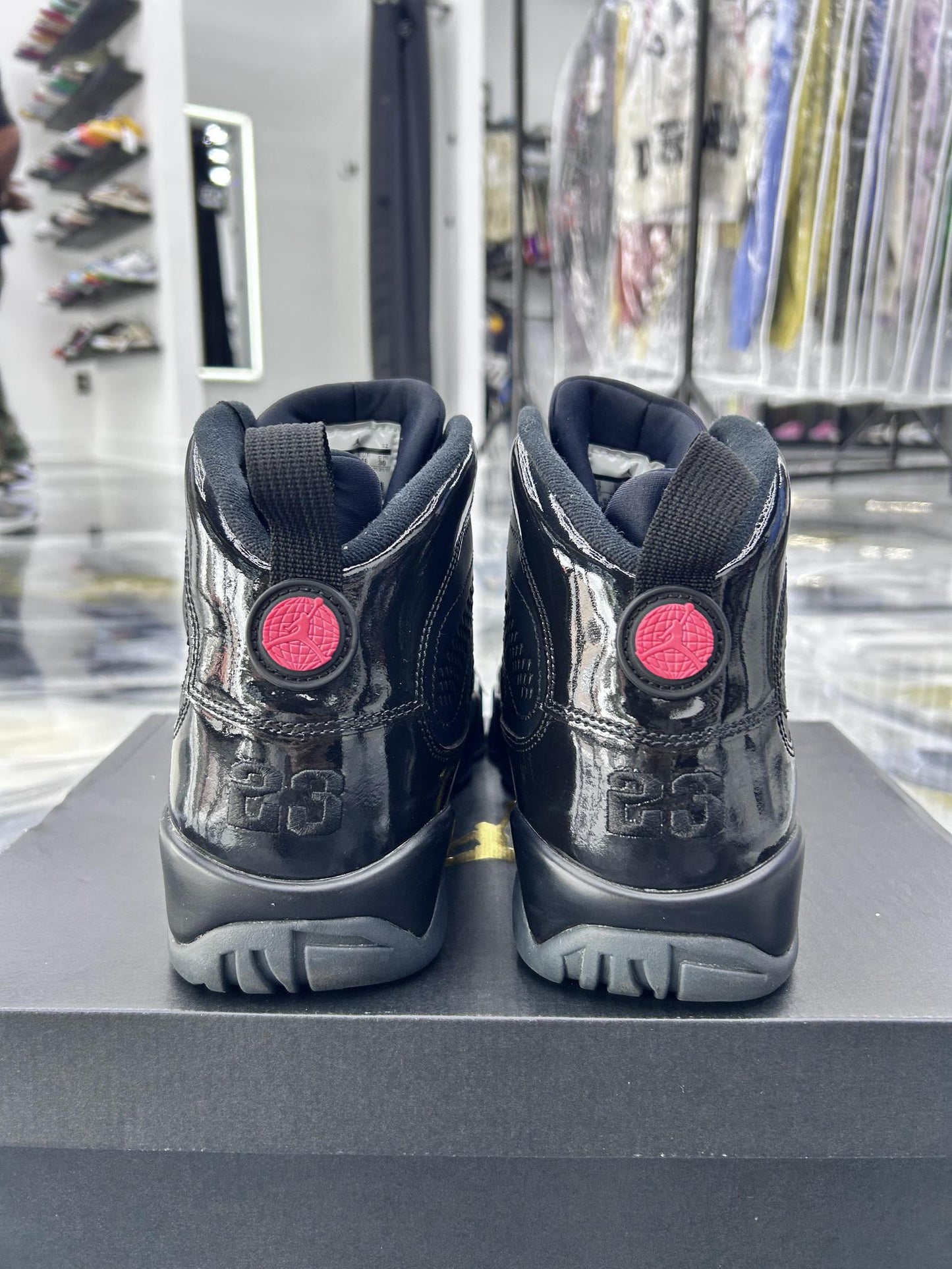 Jordan 9 Bred Patent Used Size 12