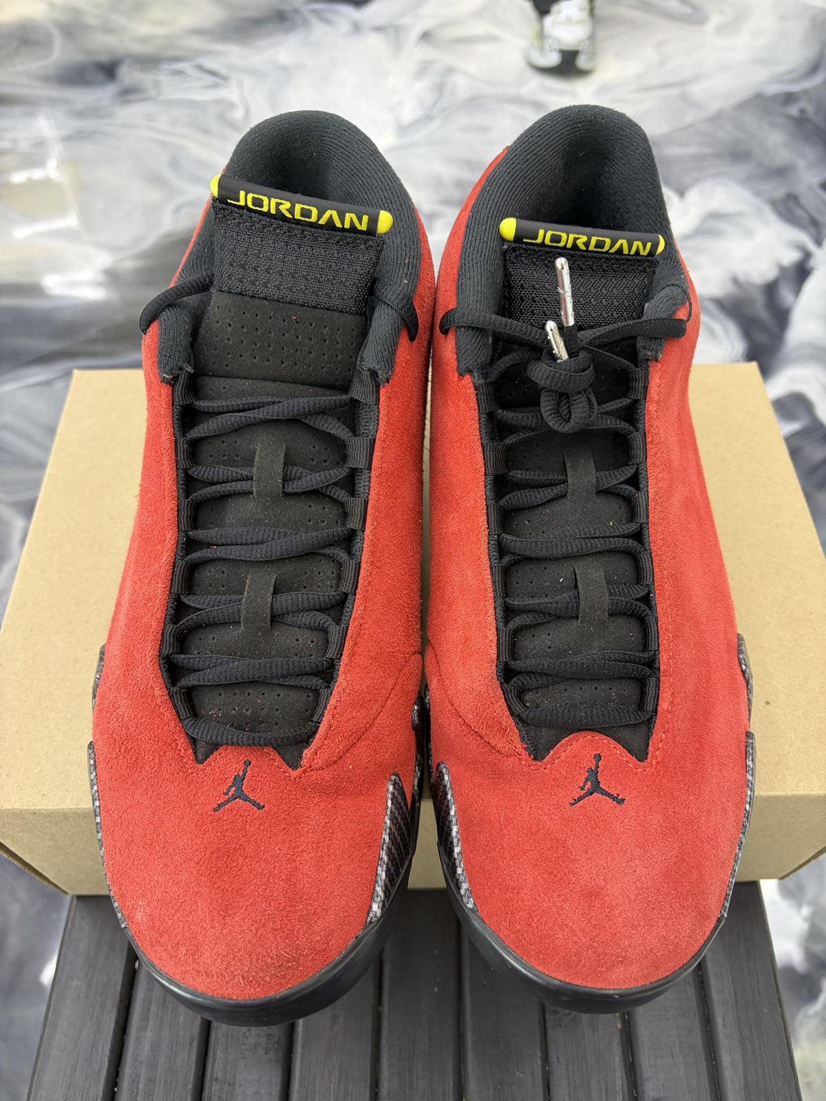 Jordan 14 "Ferrari" Used Size 11