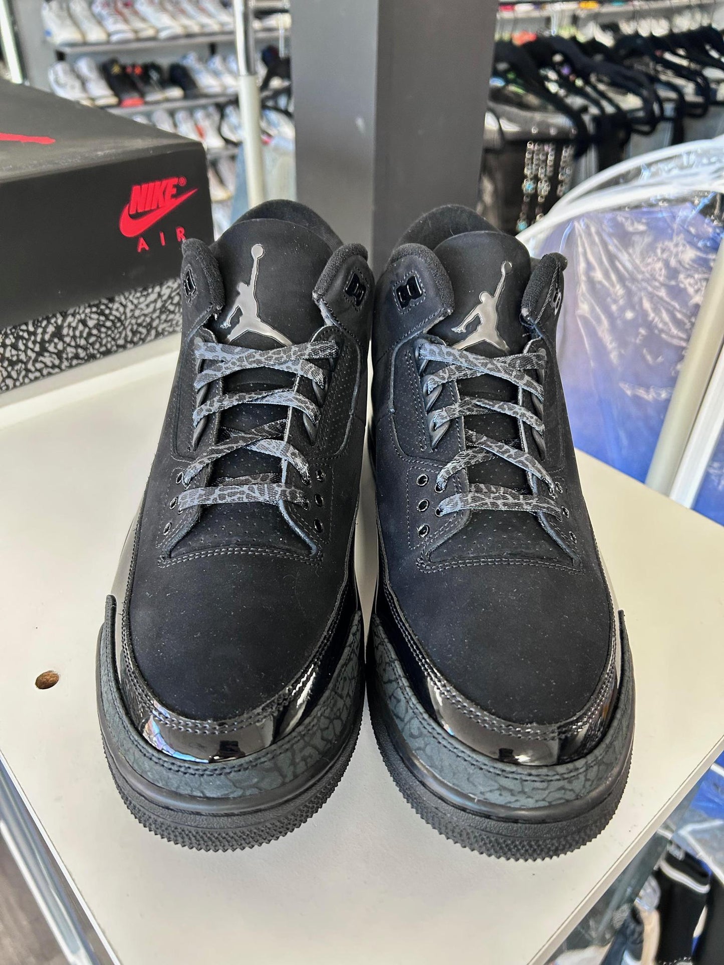 Jordan 3 "Black Cat" Used Size 14