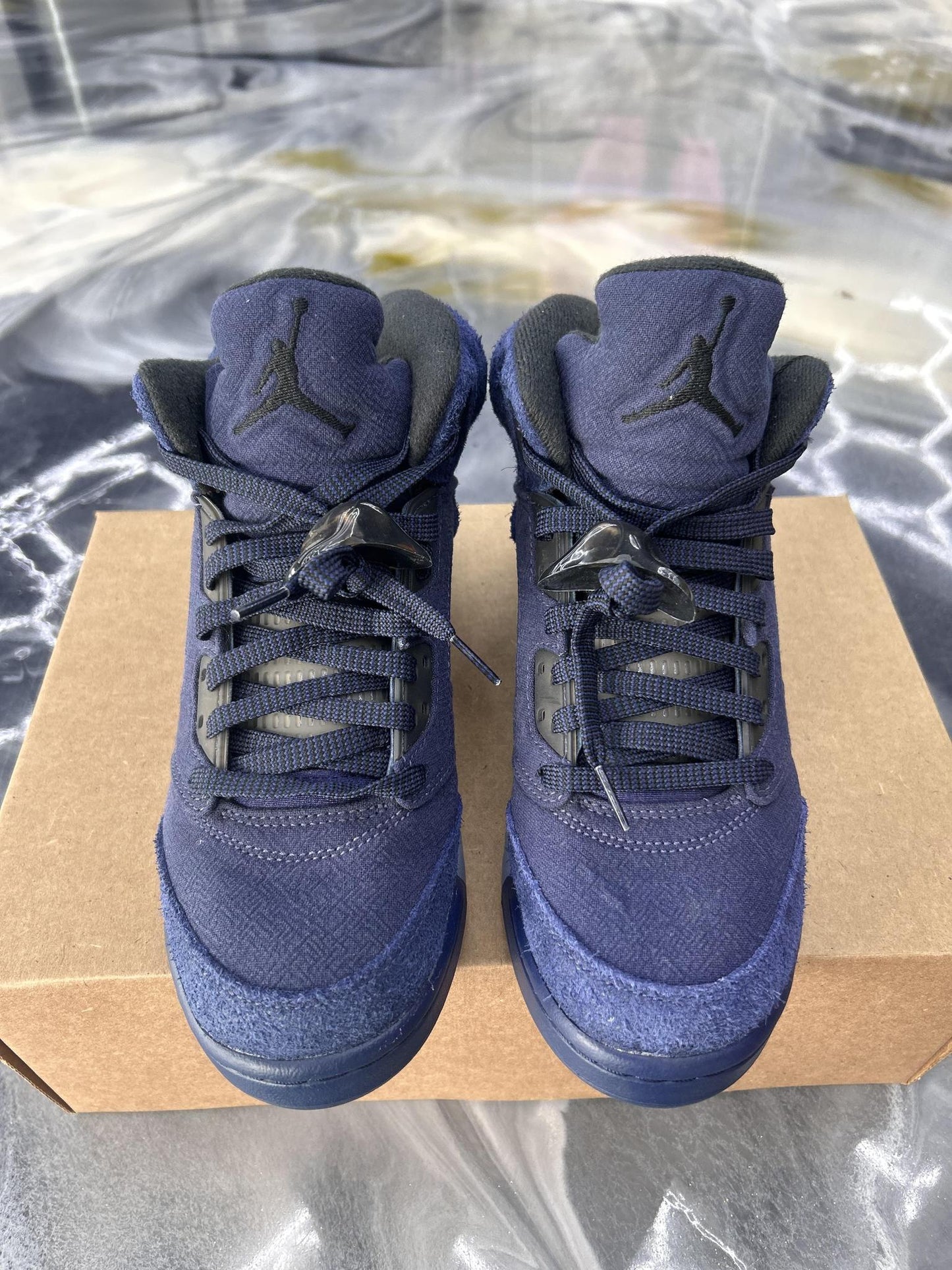 Jordan 5 "Midnight Navy" Used Size 5.5Y/7W