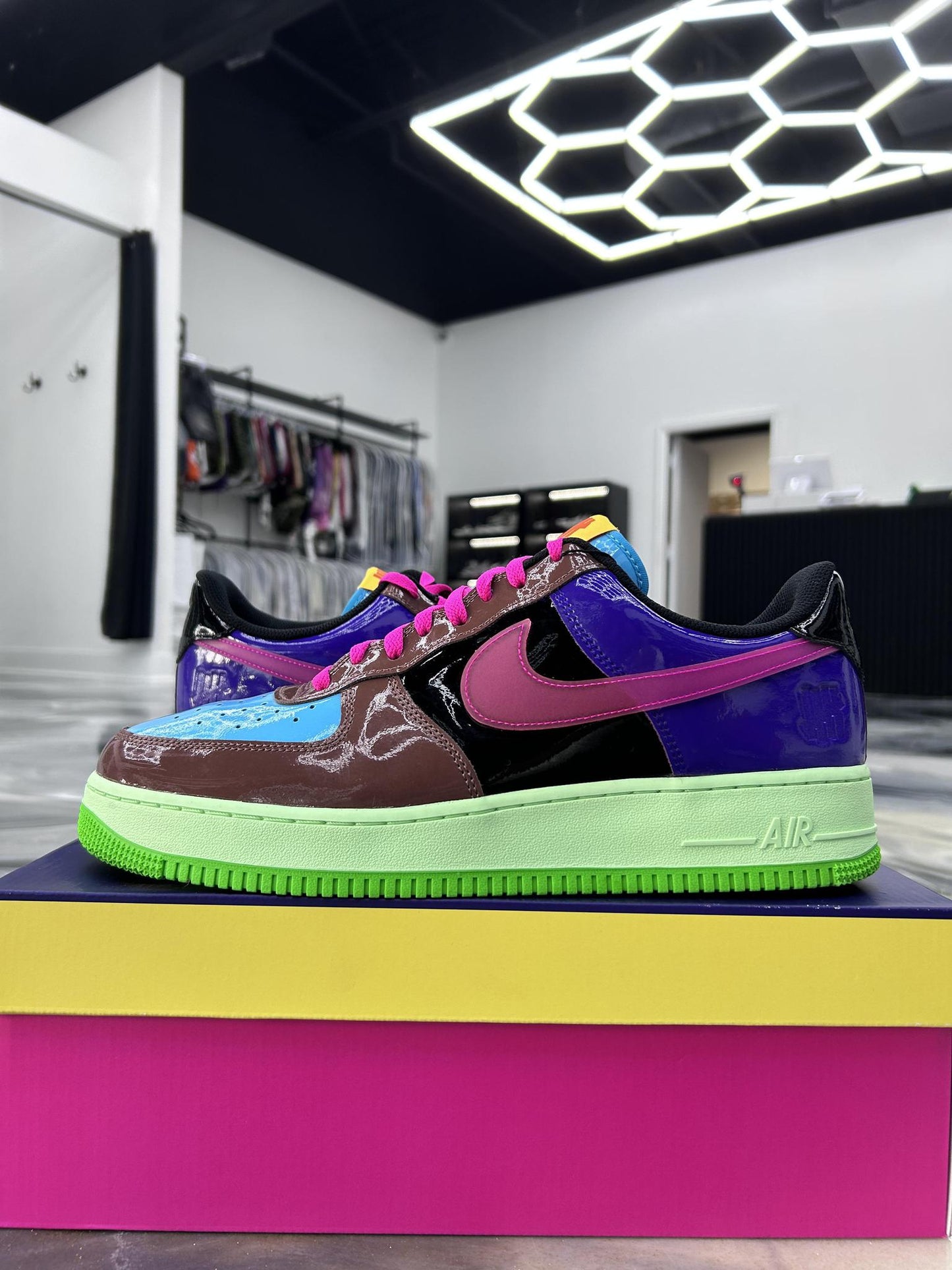 Nike Air Force 1 Low x UNDFTD "Multi-Patent" Used Size 13