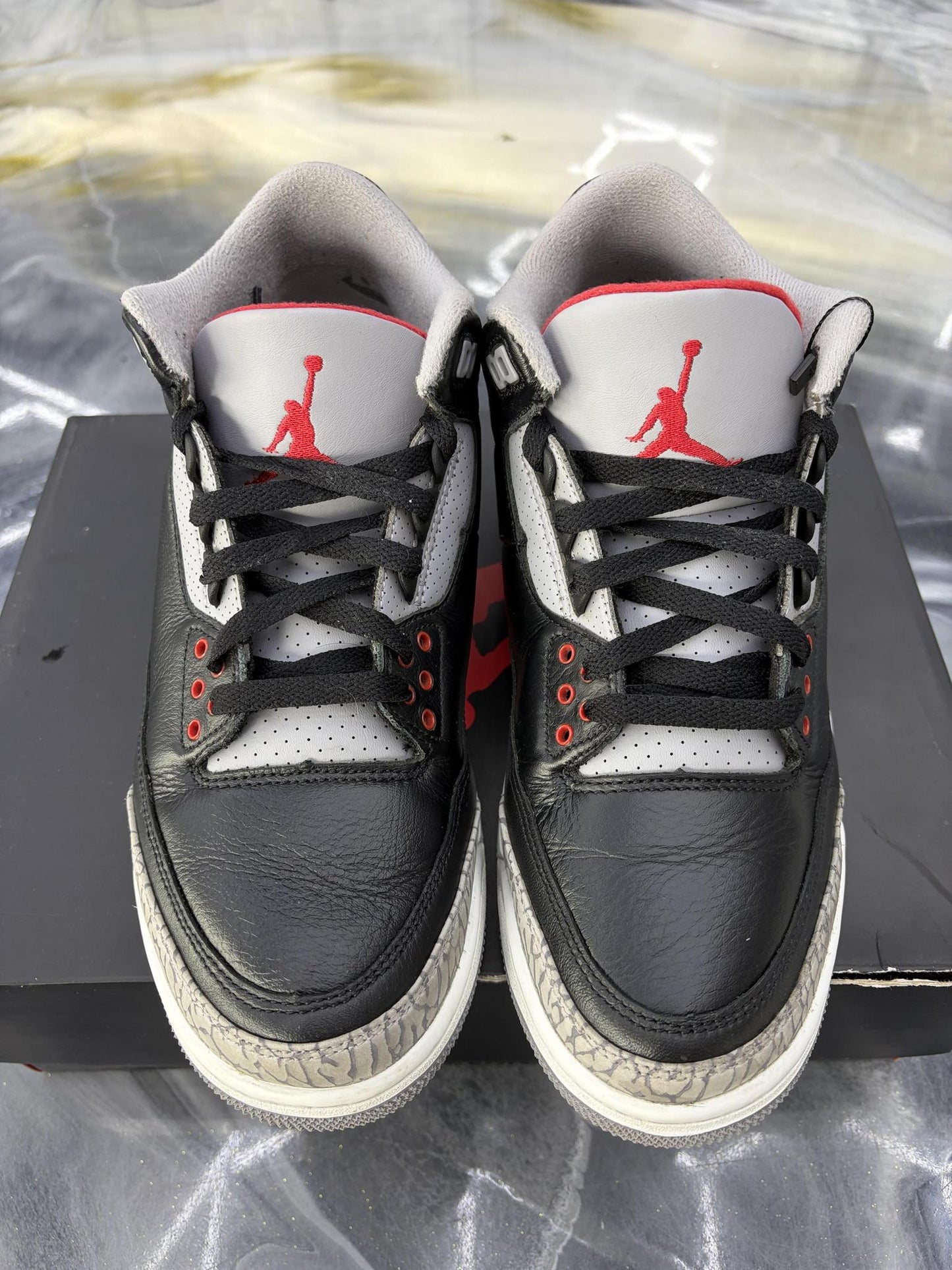 Jordan 3 "Black Cement" Used Size 9