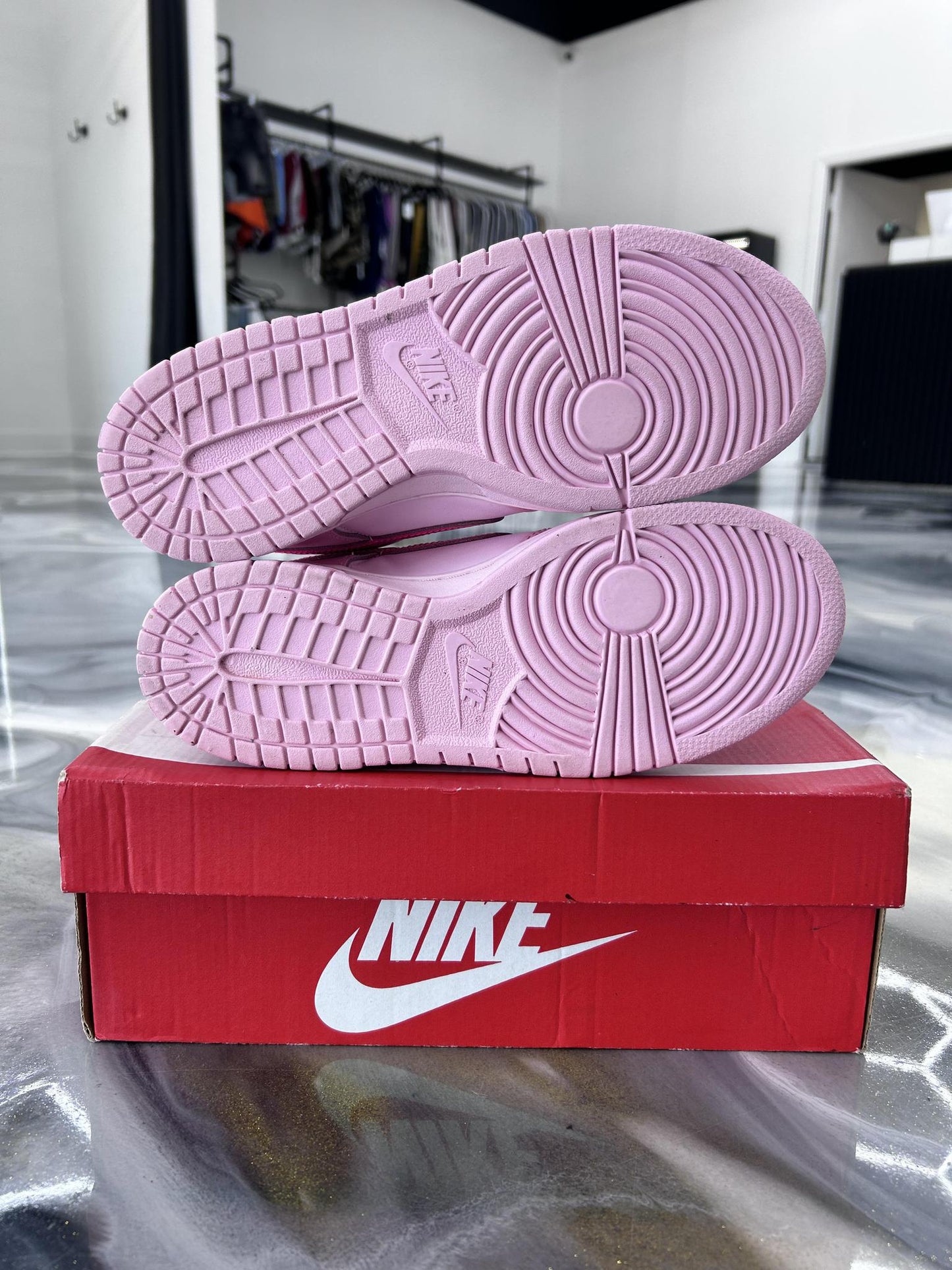 Nike Dunk Low "Triple Pink" Used Size 6.5Y/8W