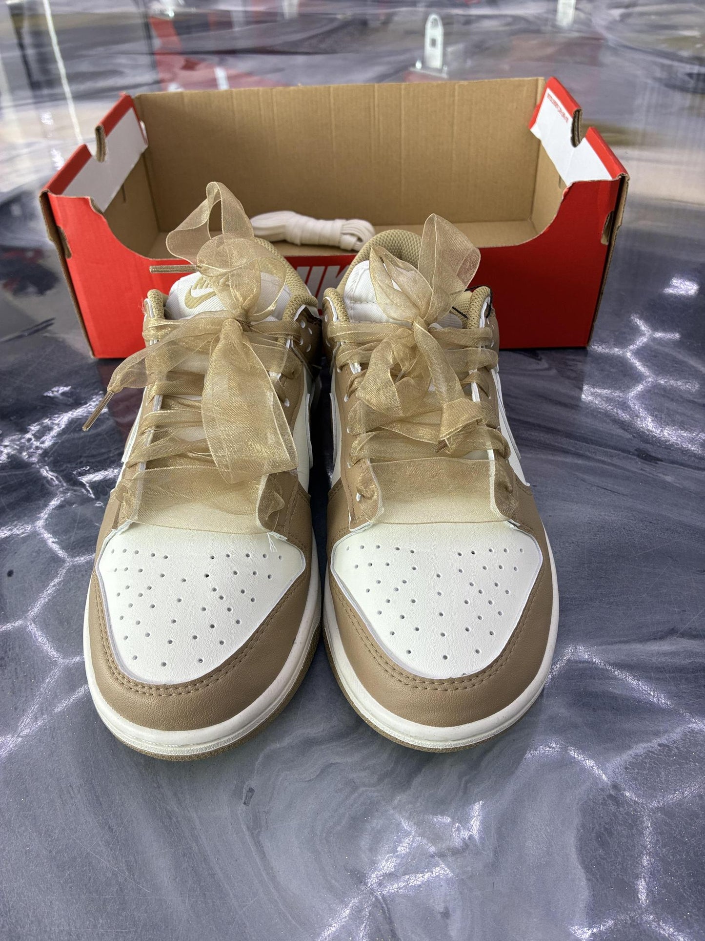 Nike Dunk Low "Sail Parachute" Used Size 7Y/8.5W