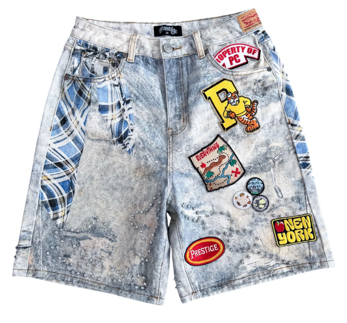 Prestige Club Jorts "Washed Blue"