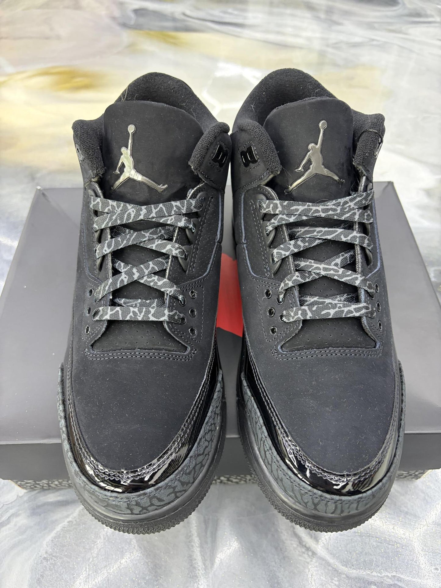 Jordan 3 "Black Cat" Used Size 10
