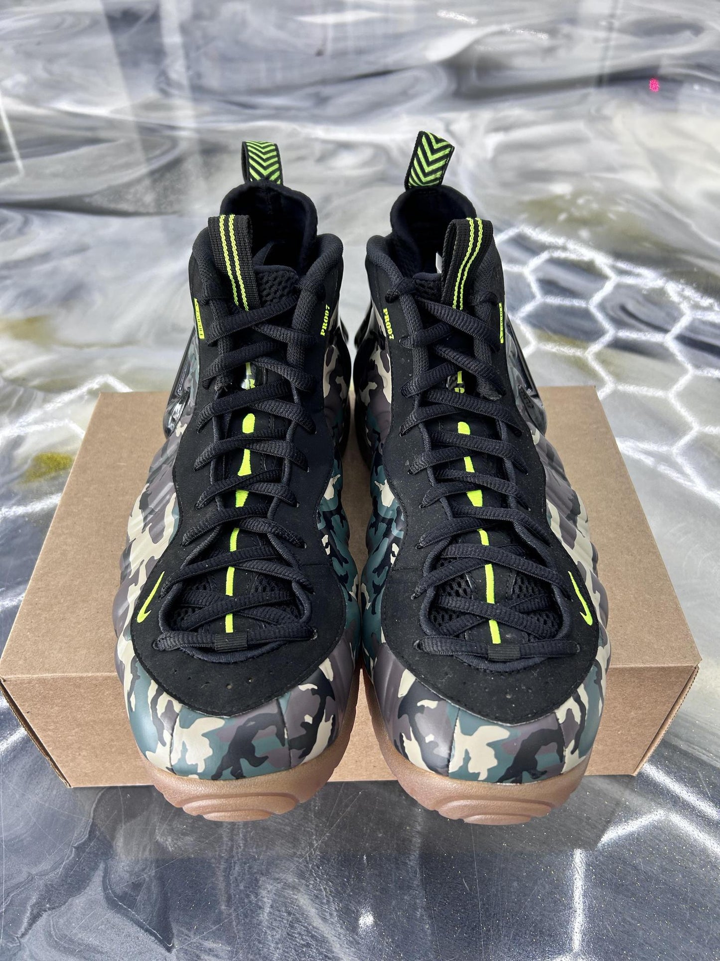 Nike Air Foamposite "Army Camo" Used Size 14