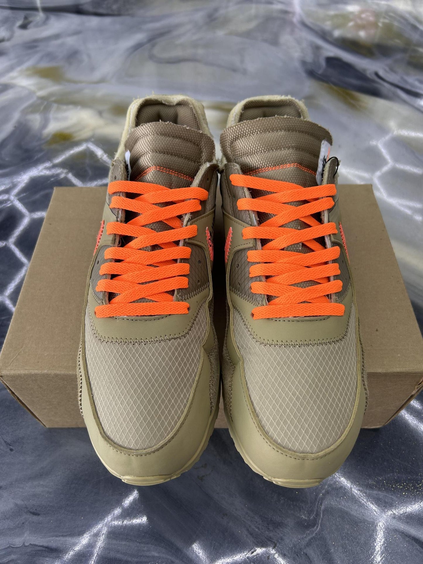 Nike X Off White Air Max 90 "Desert Ore" Used Size 13