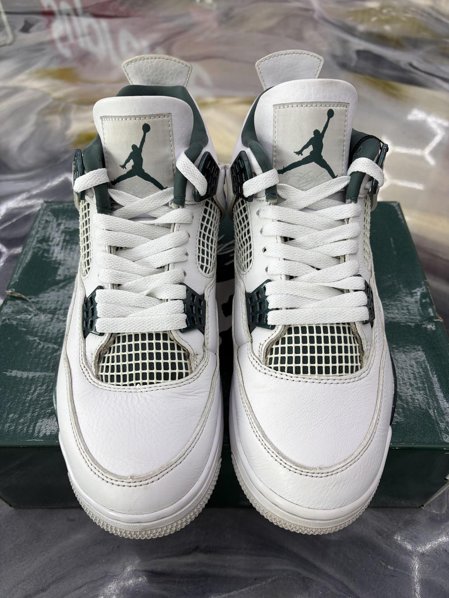 Jordan 4 "Oxidized Green" Used Size 9