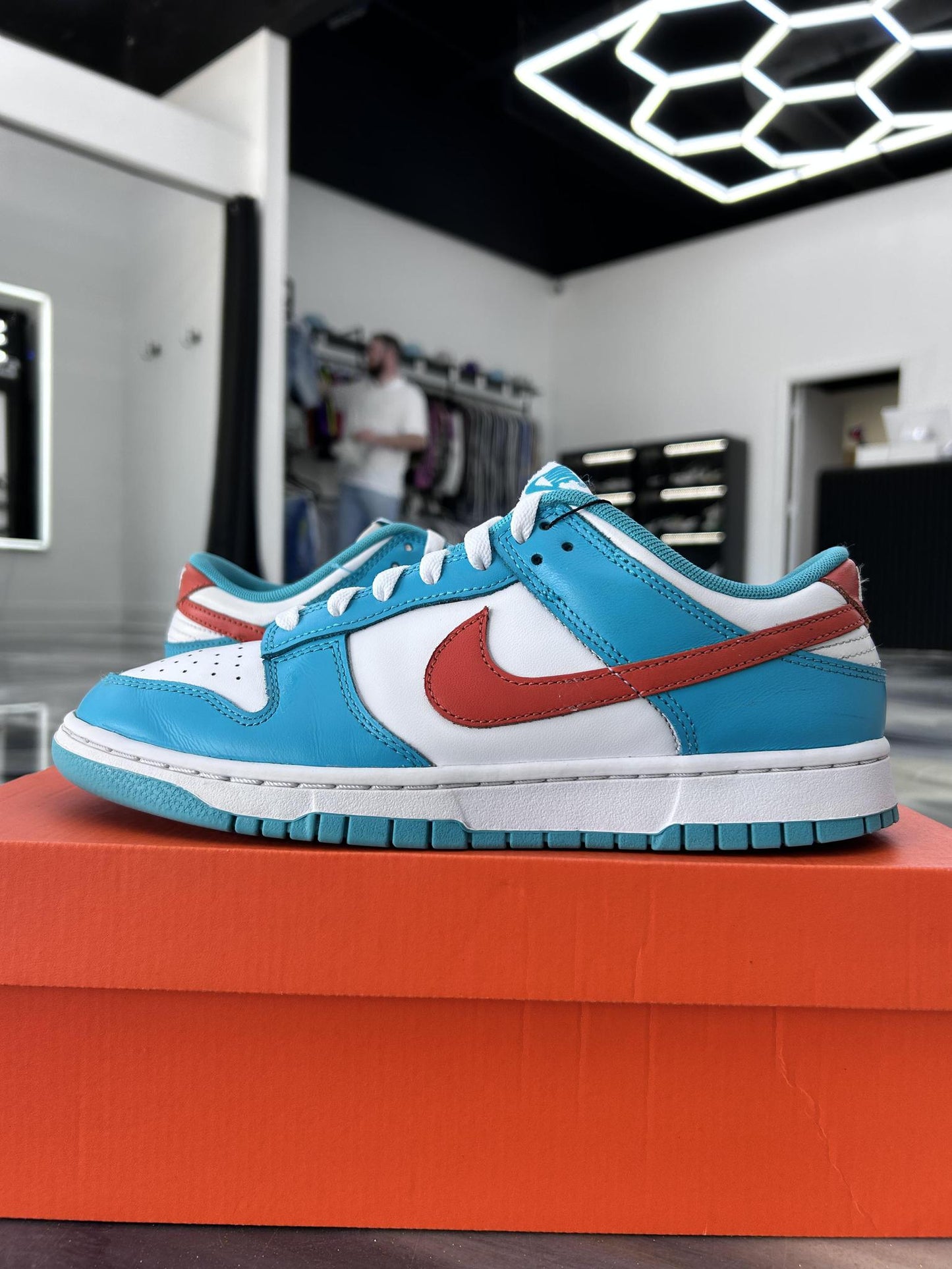 Nike Dunk Low "Dolphins" Used Size 9