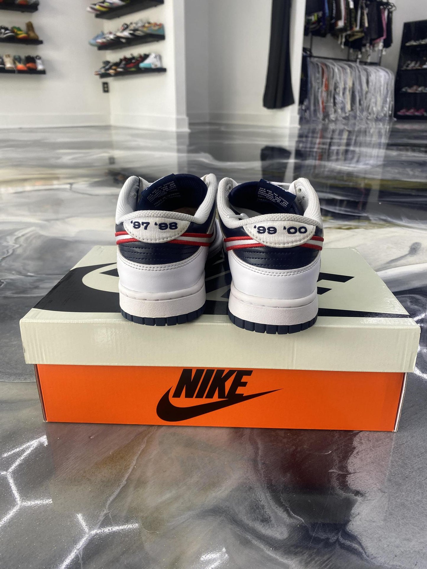 Nike Dunk Low "Houston Comets" Used Size 6.5